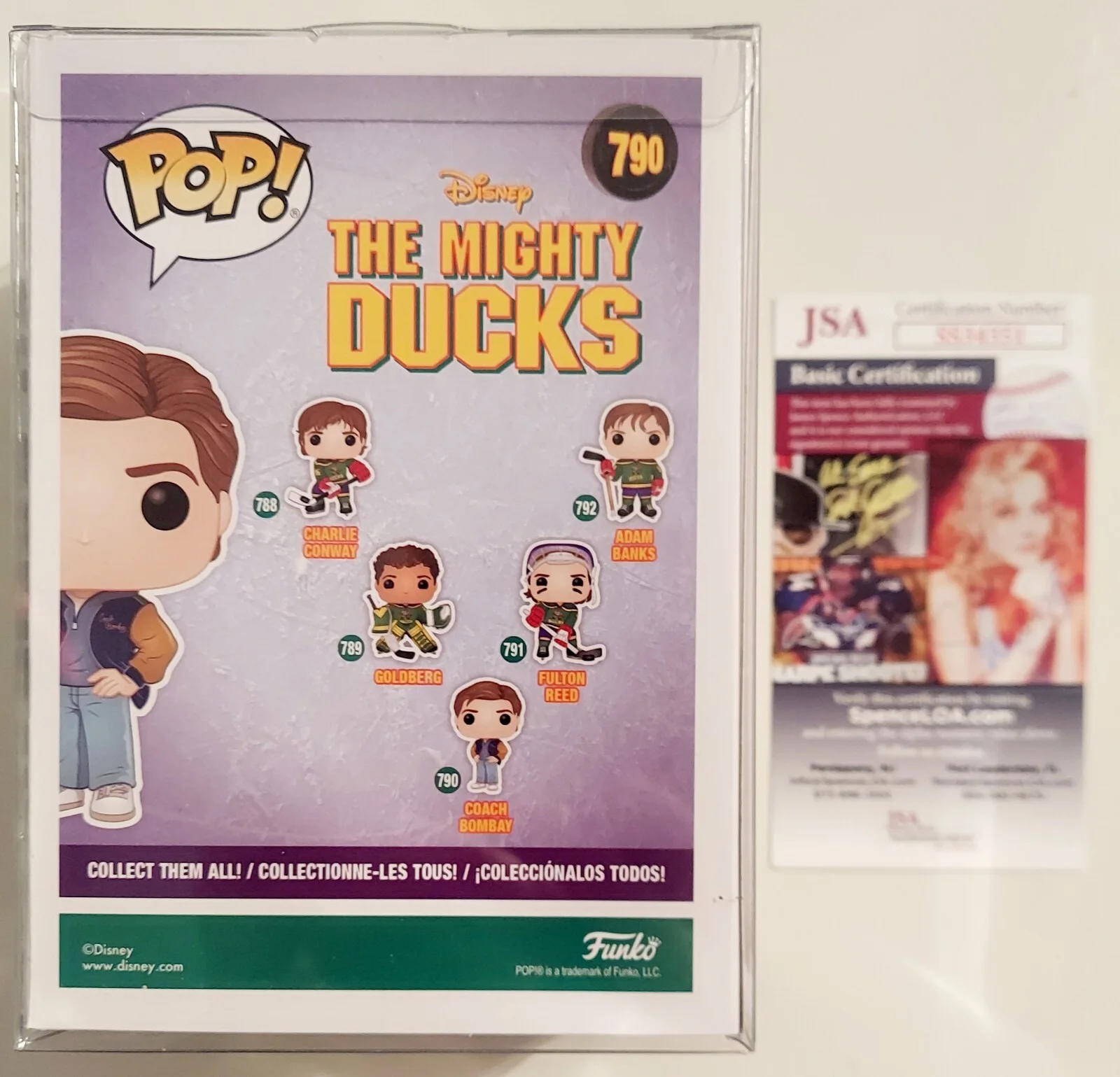 Emilio Estevez — EMILIO ESTEVEZ SIGNED AUTOGRAPHED FUNKO POP 790 MIGHTY DUCKS COACH BOMBAY COA, изображение 2