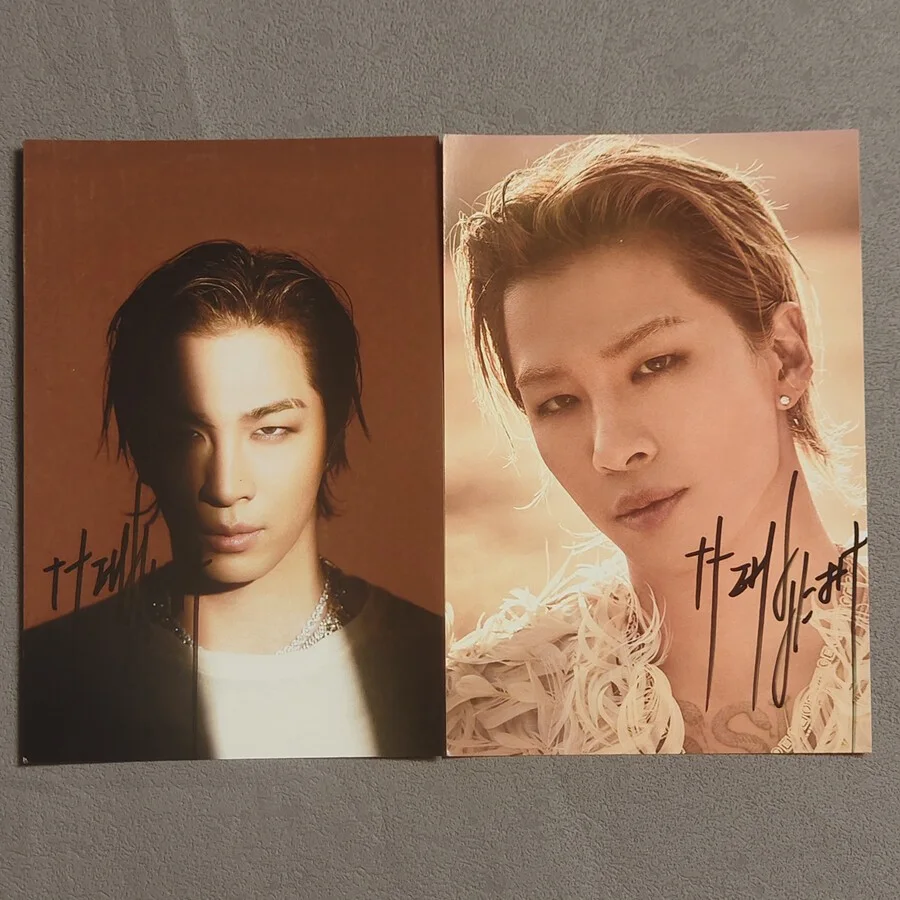 TAEYANG — TAEYANG Autographed Signed Photo 4*6 KPOP BIGBANG exclusive photograph, изображение 2
