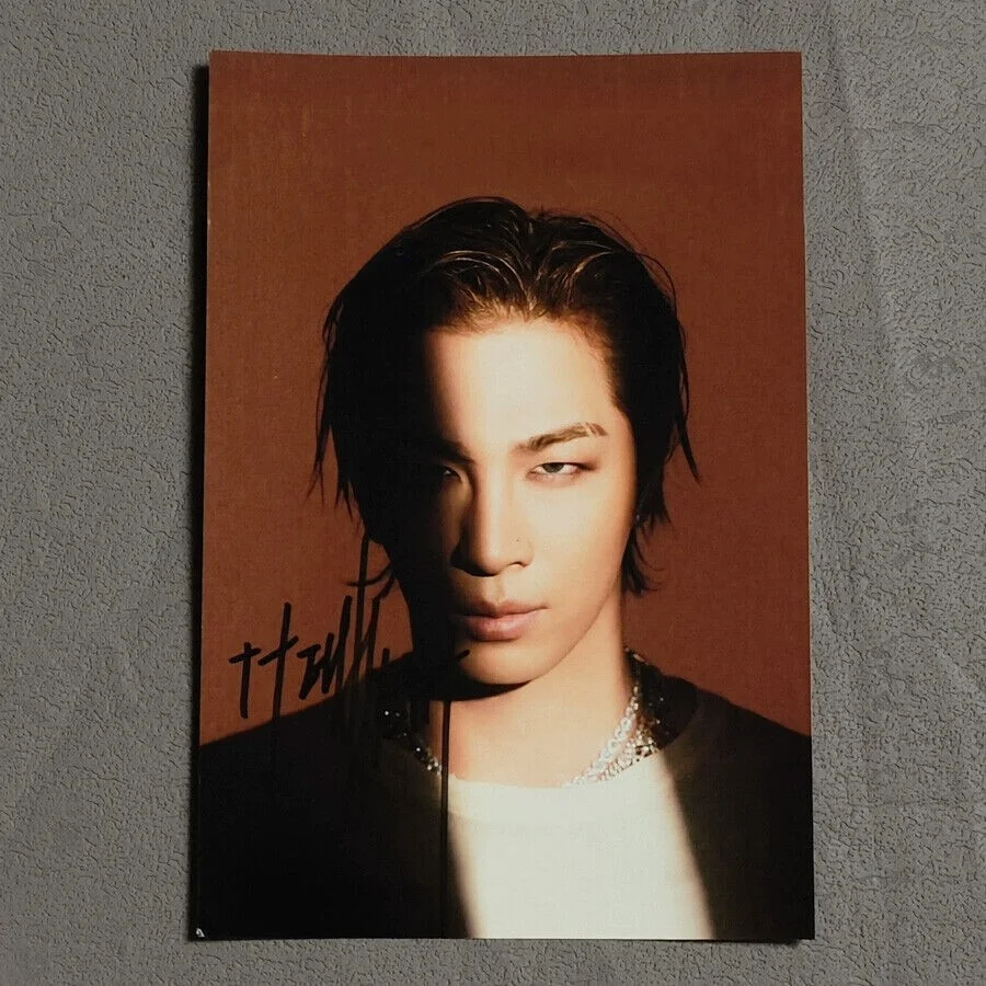 TAEYANG — TAEYANG Autographed Signed Photo 4*6 KPOP BIGBANG exclusive photograph, изображение 3