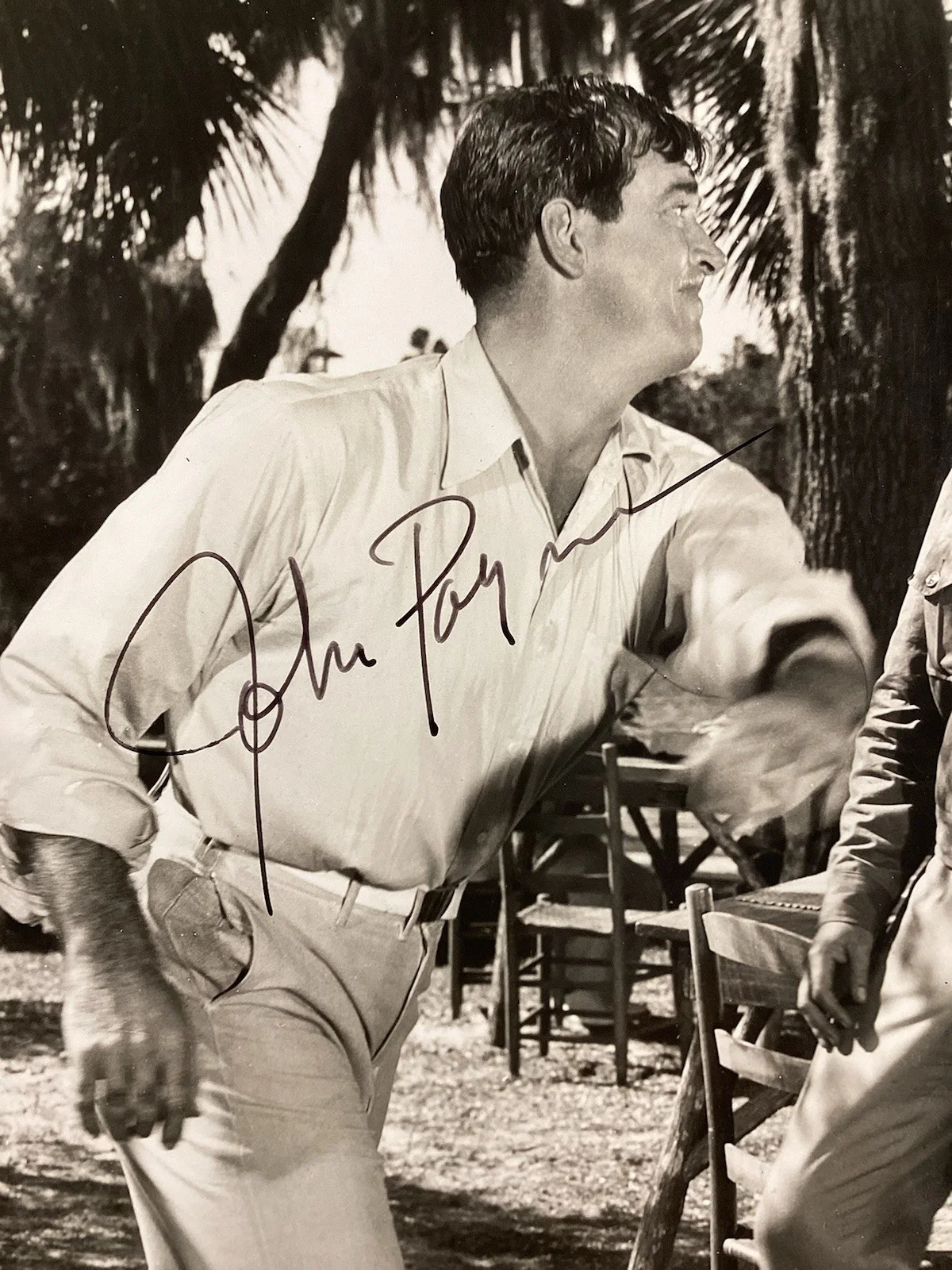 John Payne — John Payne Signed 8x10 Photo Hollywood Actor Vintage Autograph TPG, image 2