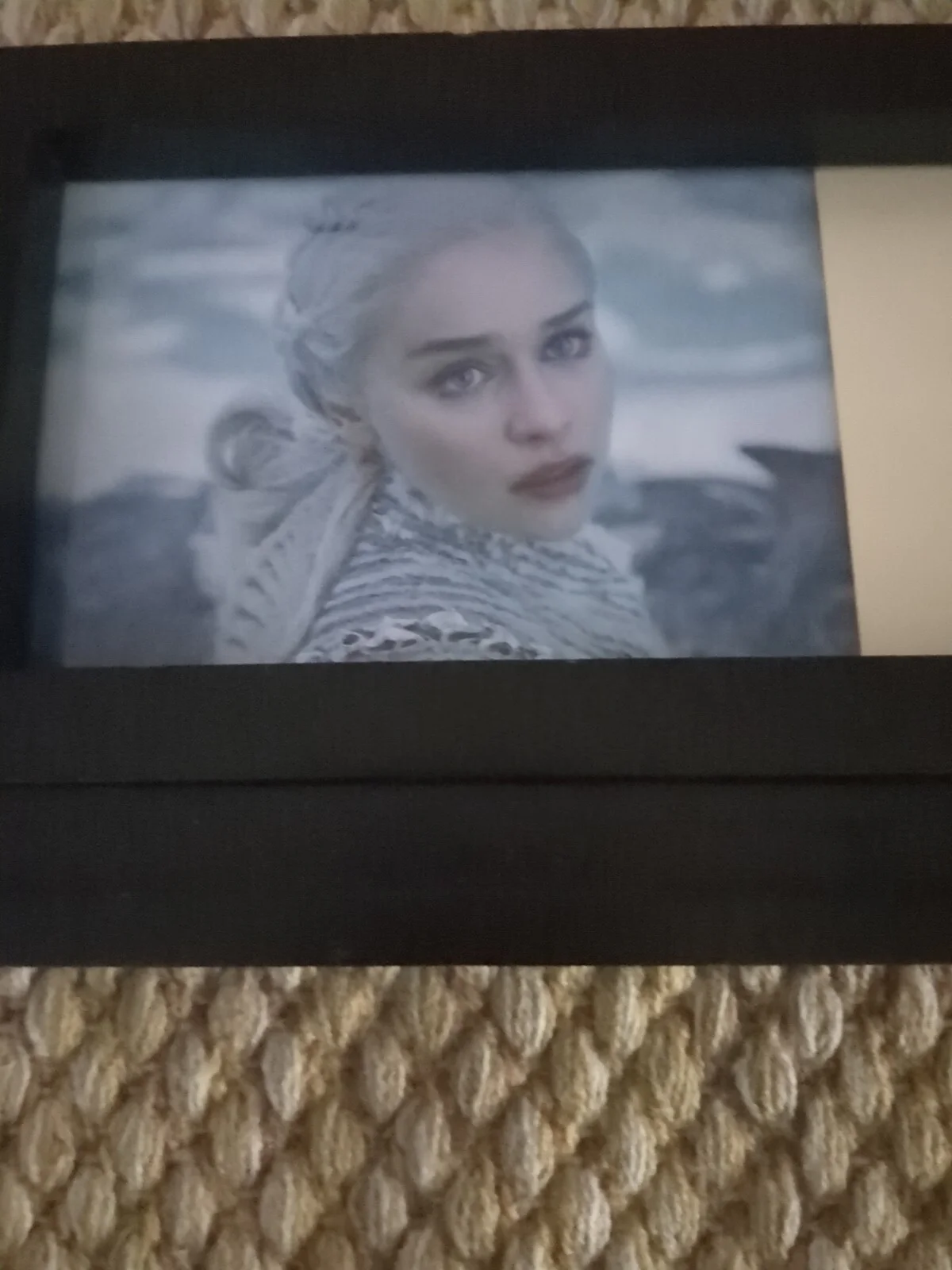 Emilia Clarke Signed Autographed - Unique Landscape - Framed, image 2