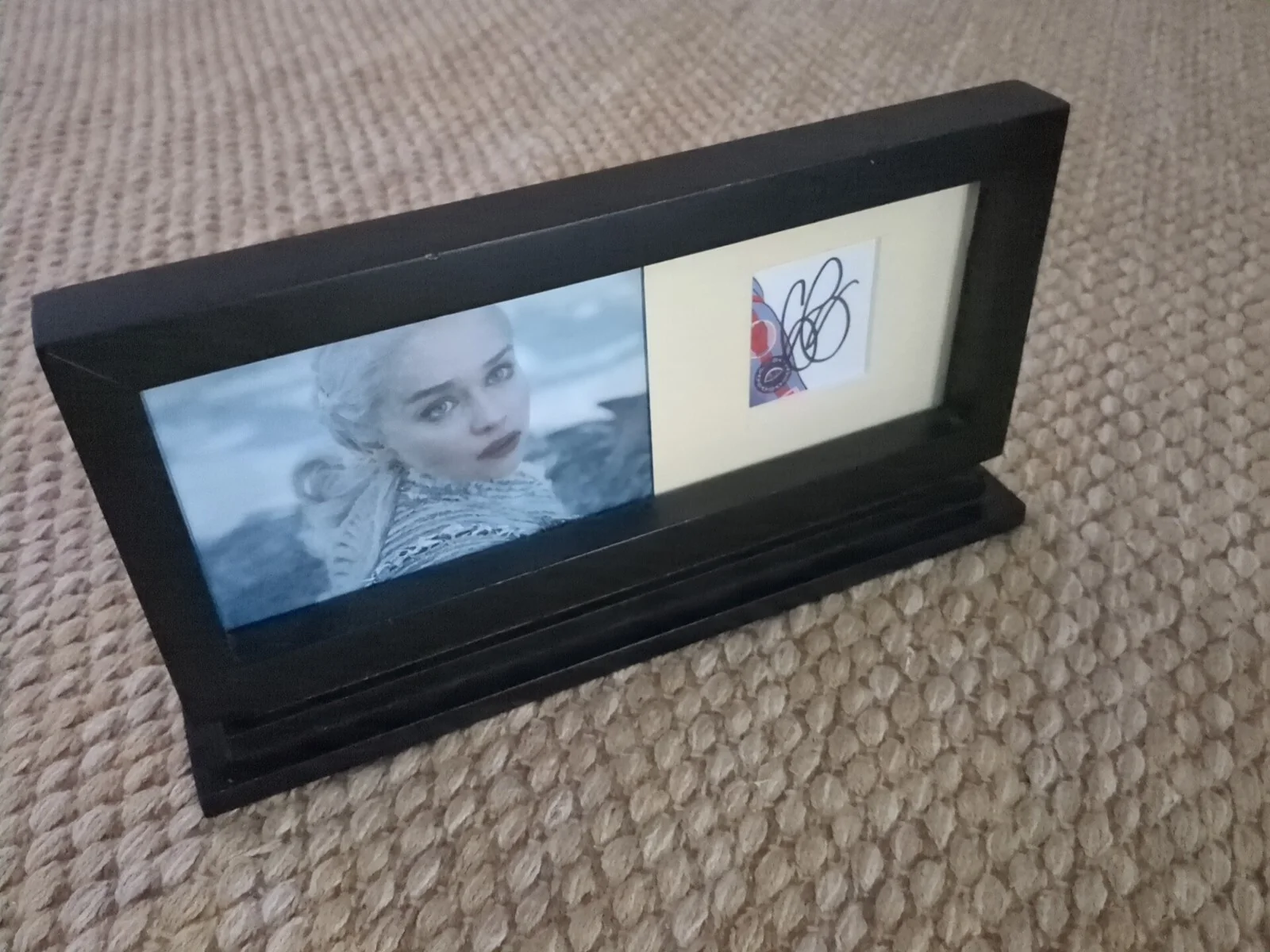 Emilia Clarke Signed Autographed - Unique Landscape - Framed, image 4