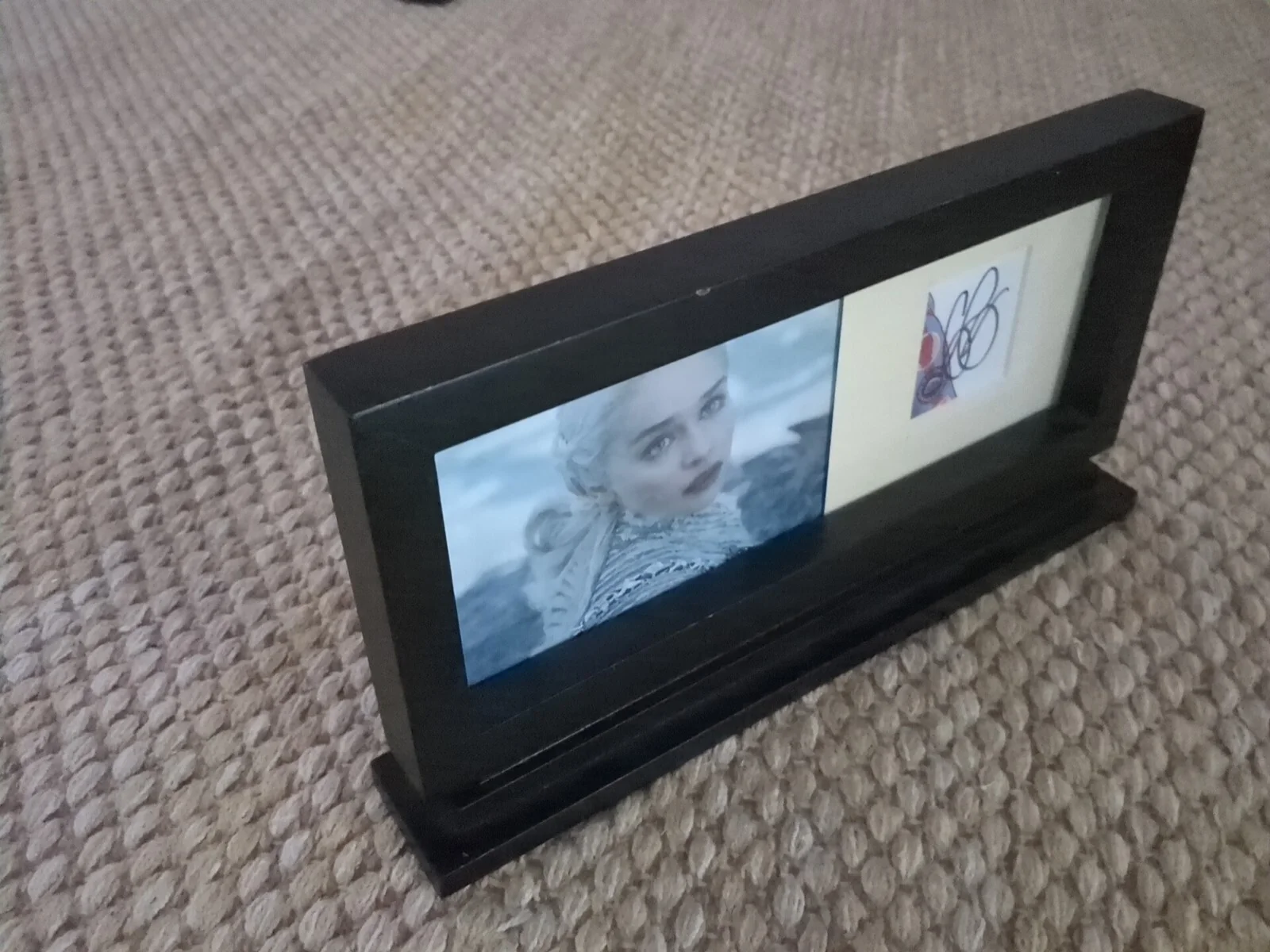 Emilia Clarke Signed Autographed - Unique Landscape - Framed, image 5