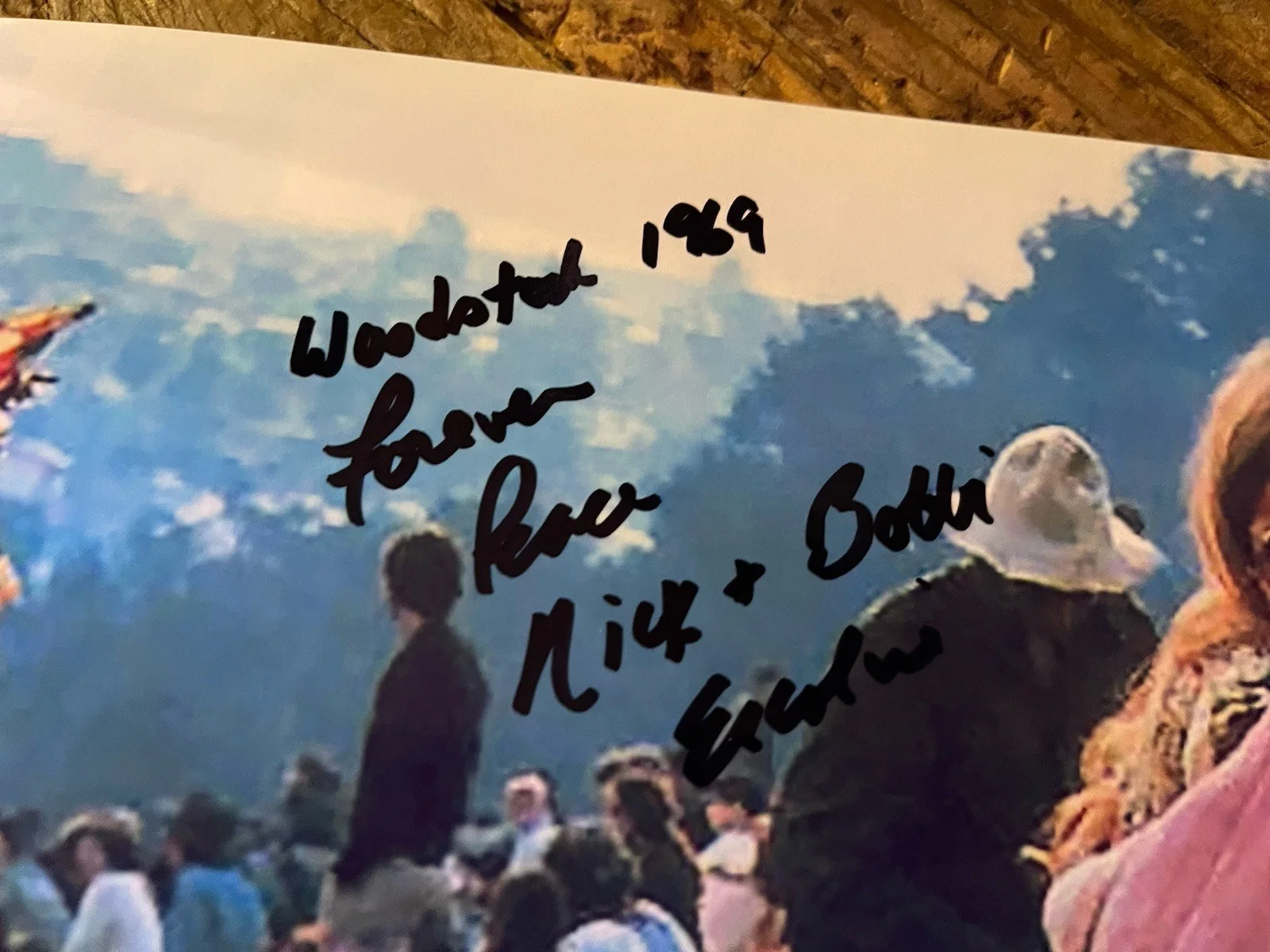 Rare Woodstock, Hand Signed by Nick And Bobbi Ercoline 8.5X11 Photograph. RARE., изображение 4