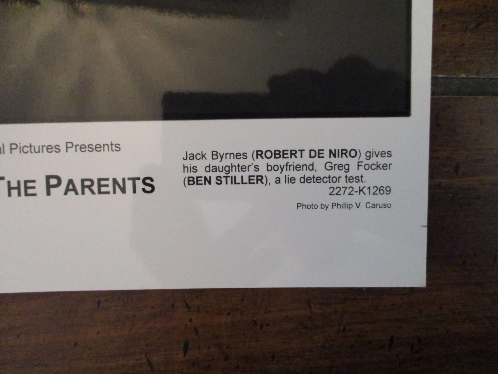 Ben Stiller/Robert De Niro("MEET THE PARENTS")2000 8 x 10 Black & White Photo, изображение 2