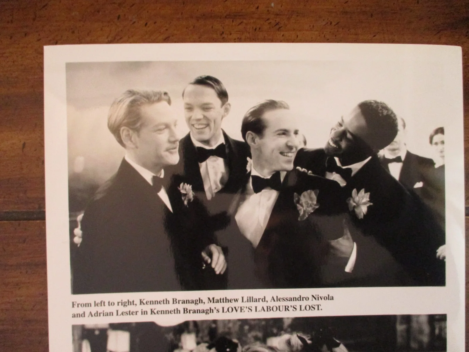 Alicia Silverstone/Matthew Lillard(LOVE'S LABOUR'S LOST)2000 8 x 10 B & W Photo, изображение 2