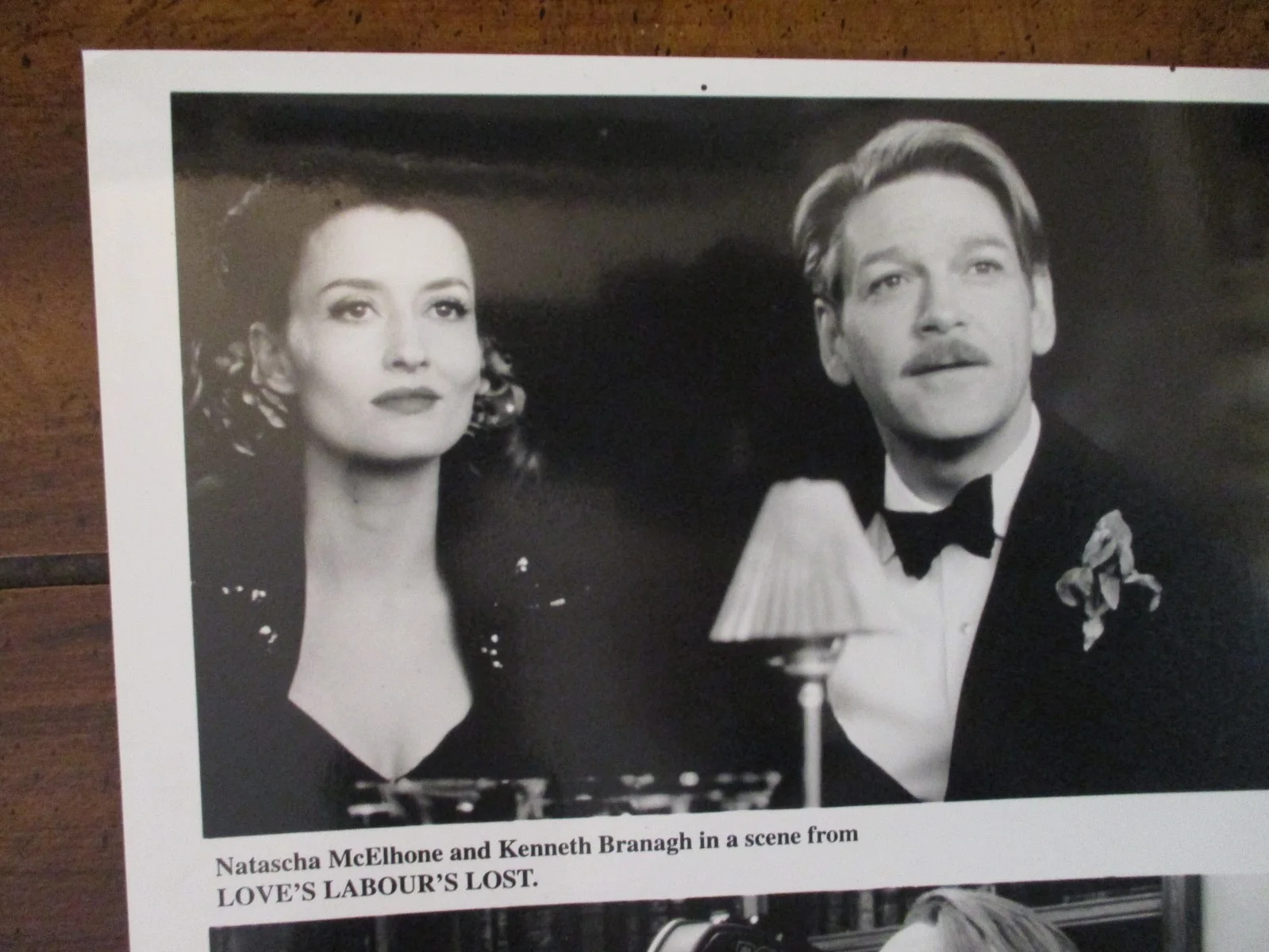 Natascha McElhone/Kenneth Branagh(LOVE'S LABOUR'S LOST) 2000 8 x 10 B & W Photo, image 2