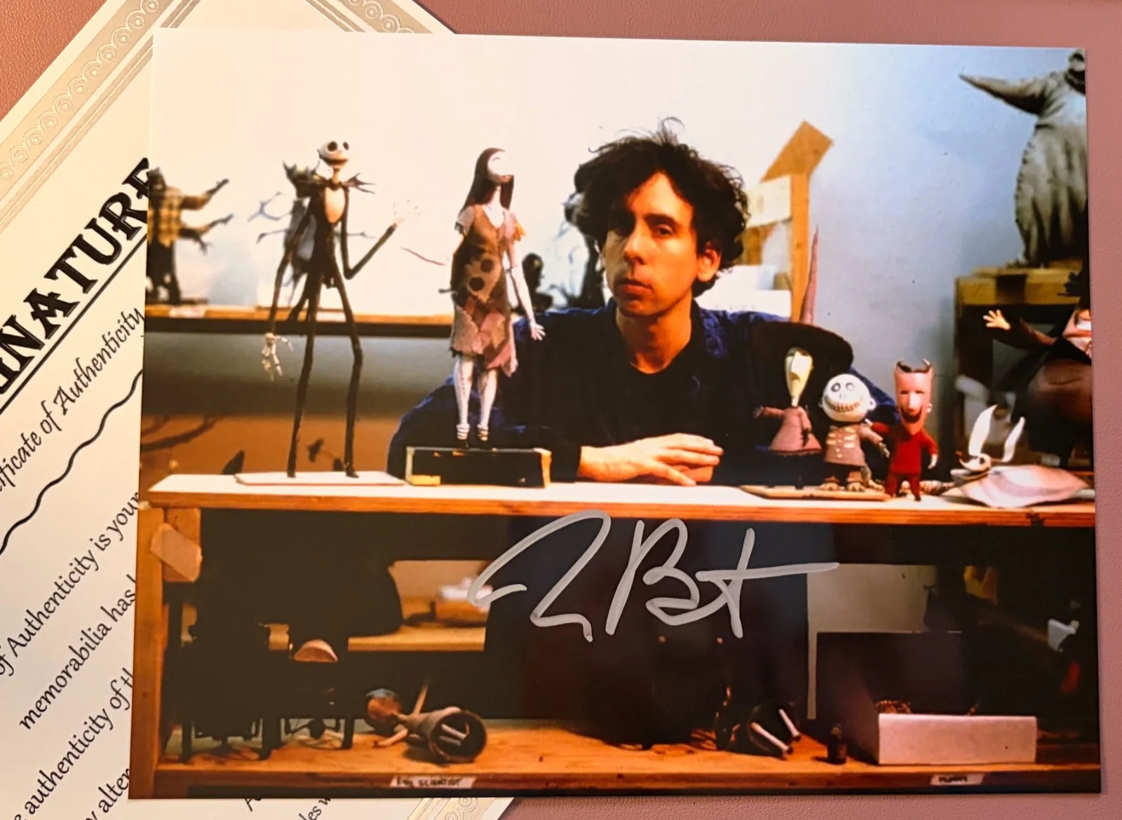 TIM BURTON — Tim Burton Signed•Cool 8x10 Autographed Photo•CORPSE BRIDE•BEETLEJUICE w/ COA, изображение 2