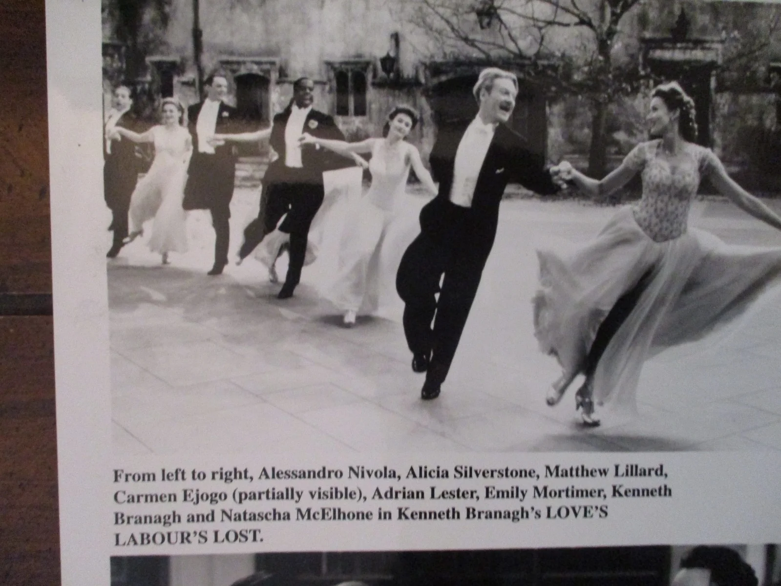 Stefania Rocco/Emily Mortimer(LOVE'S LABOUR'S LOST) 2000 8 x 10 B & W Photo, изображение 3