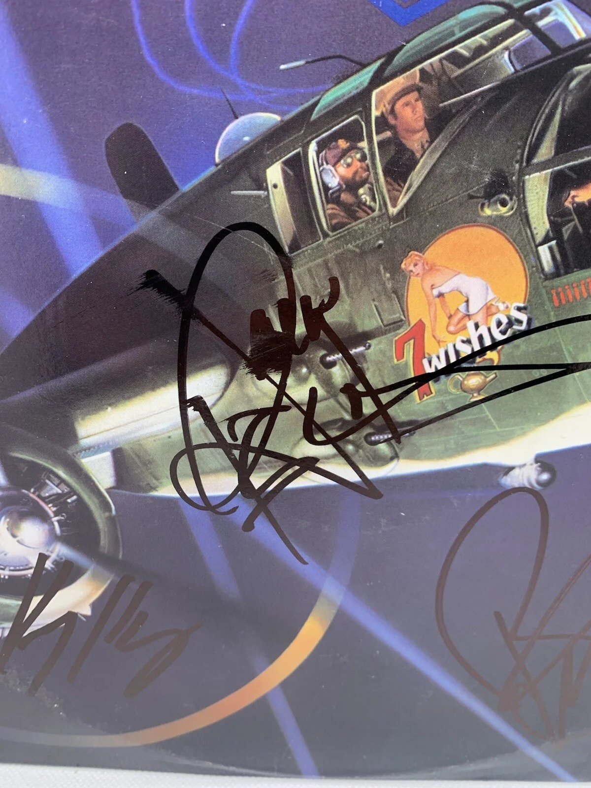 Night Ranger Signed Vinyl 7 Wishes Jack Blades Gillis & Keagy Jsa Album, изображение 2