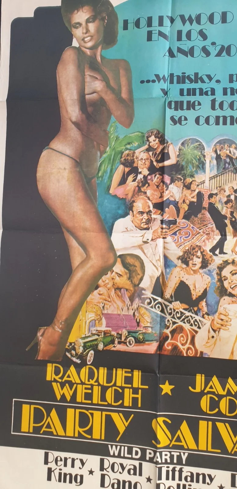 Original Spanish “The Wild Party” 1975 Poster 44×29 – Raquel Welch, James Coco, image 4