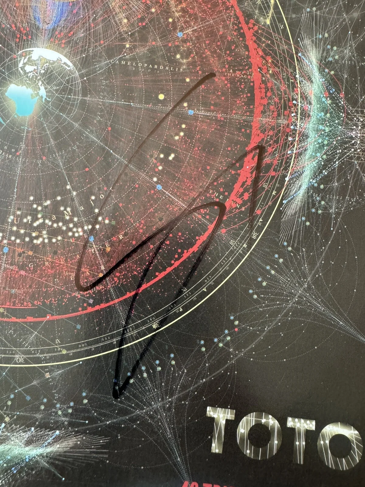 Steve Lukather Signed Vinyl 40 Trips Around The World Toto Joseph Williams JSA, изображение 3