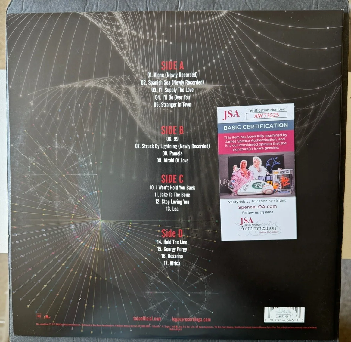 Steve Lukather Signed Vinyl 40 Trips Around The World Toto Joseph Williams JSA, изображение 4
