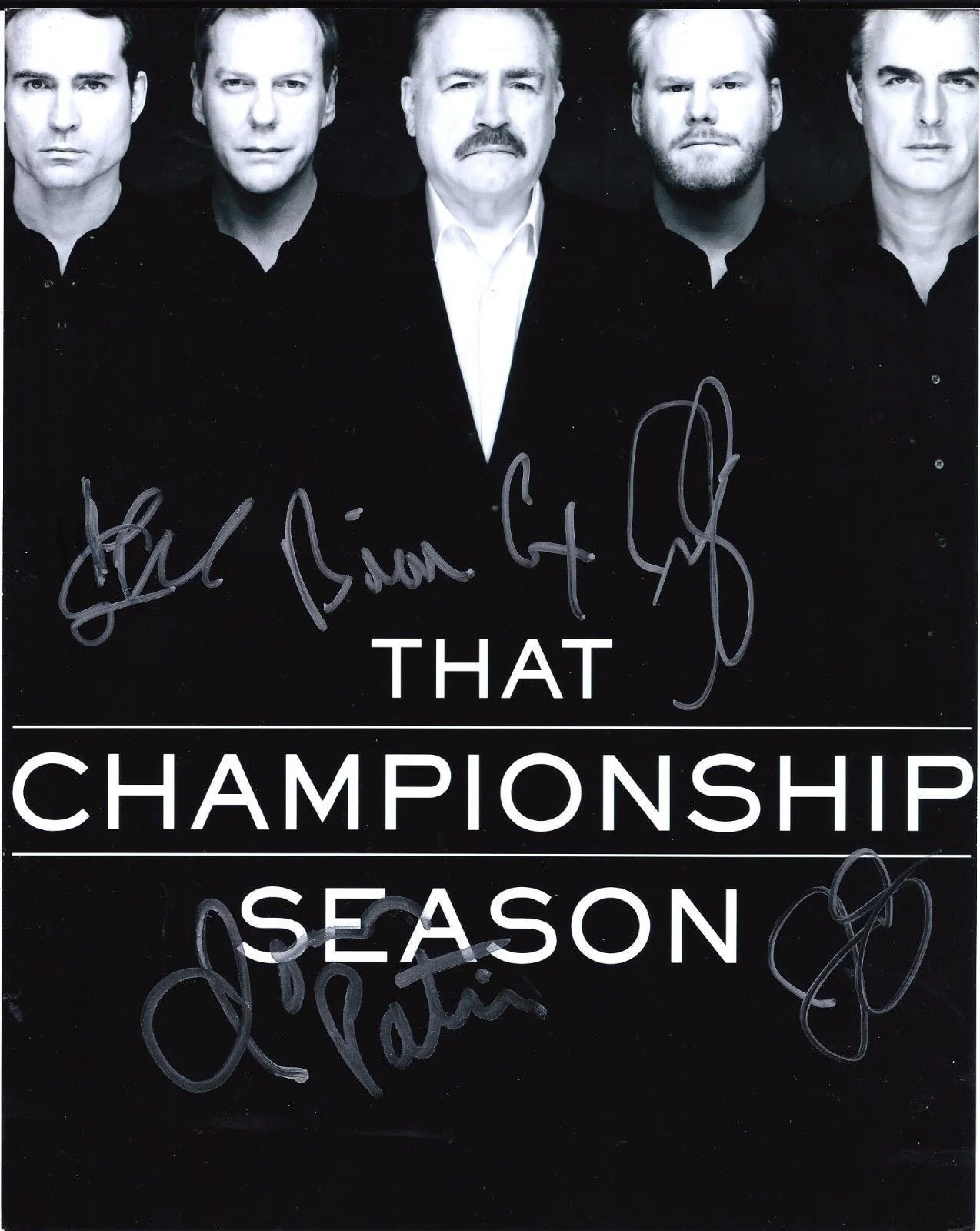 Kiefer Sutherland, Jason Patric, Brian Cox, Chris Noth — Kiefer Sutherland, Chris Noth, Jason Patric, Jim Gaffigan Brian Cox signed Photo