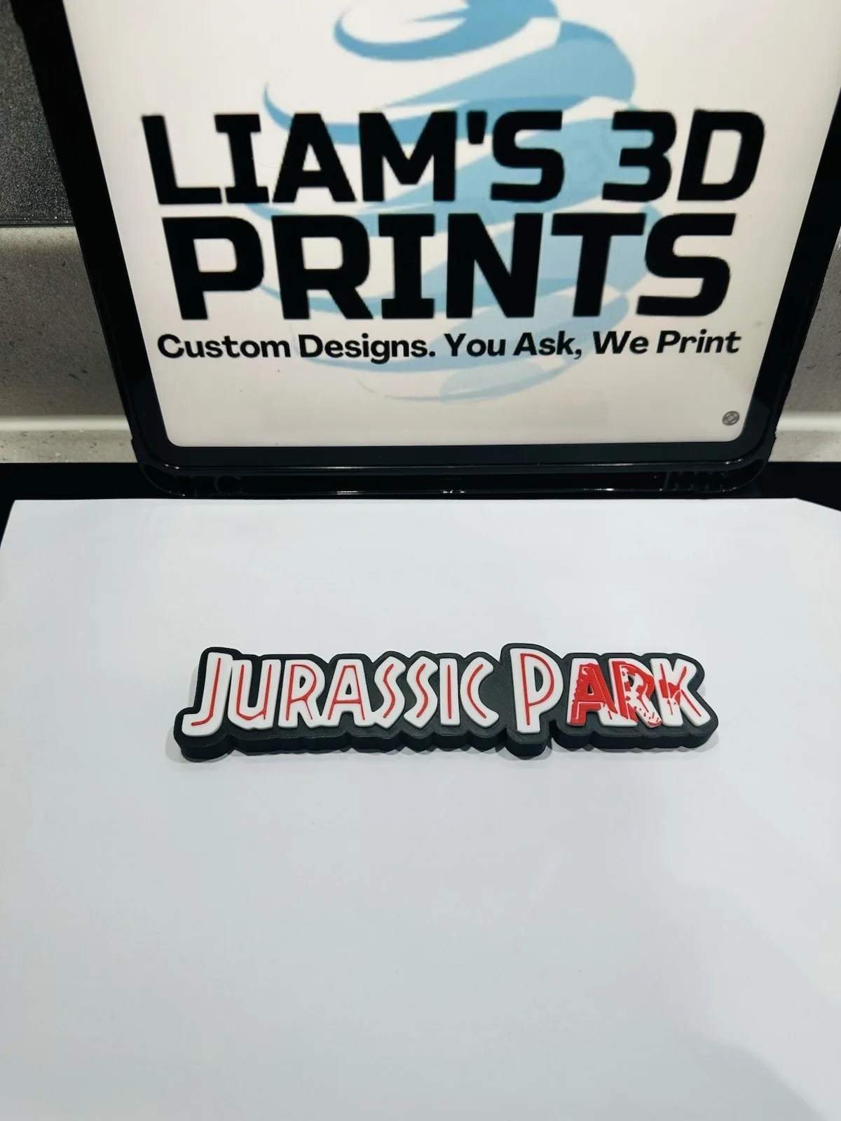 Decorative Jurassic Park World Film self standing logo Sign Display Pop, изображение 3