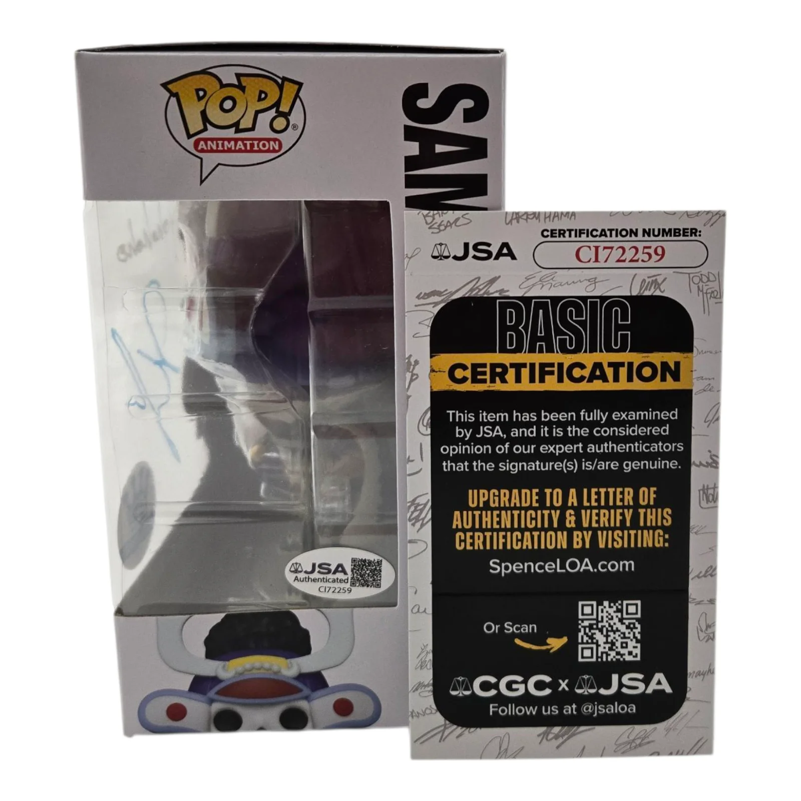 Ian Sinclair — Samurai Brook Signed Funko One Piece Pop Ian Sinclair Autograph JSA COA 259, image 2