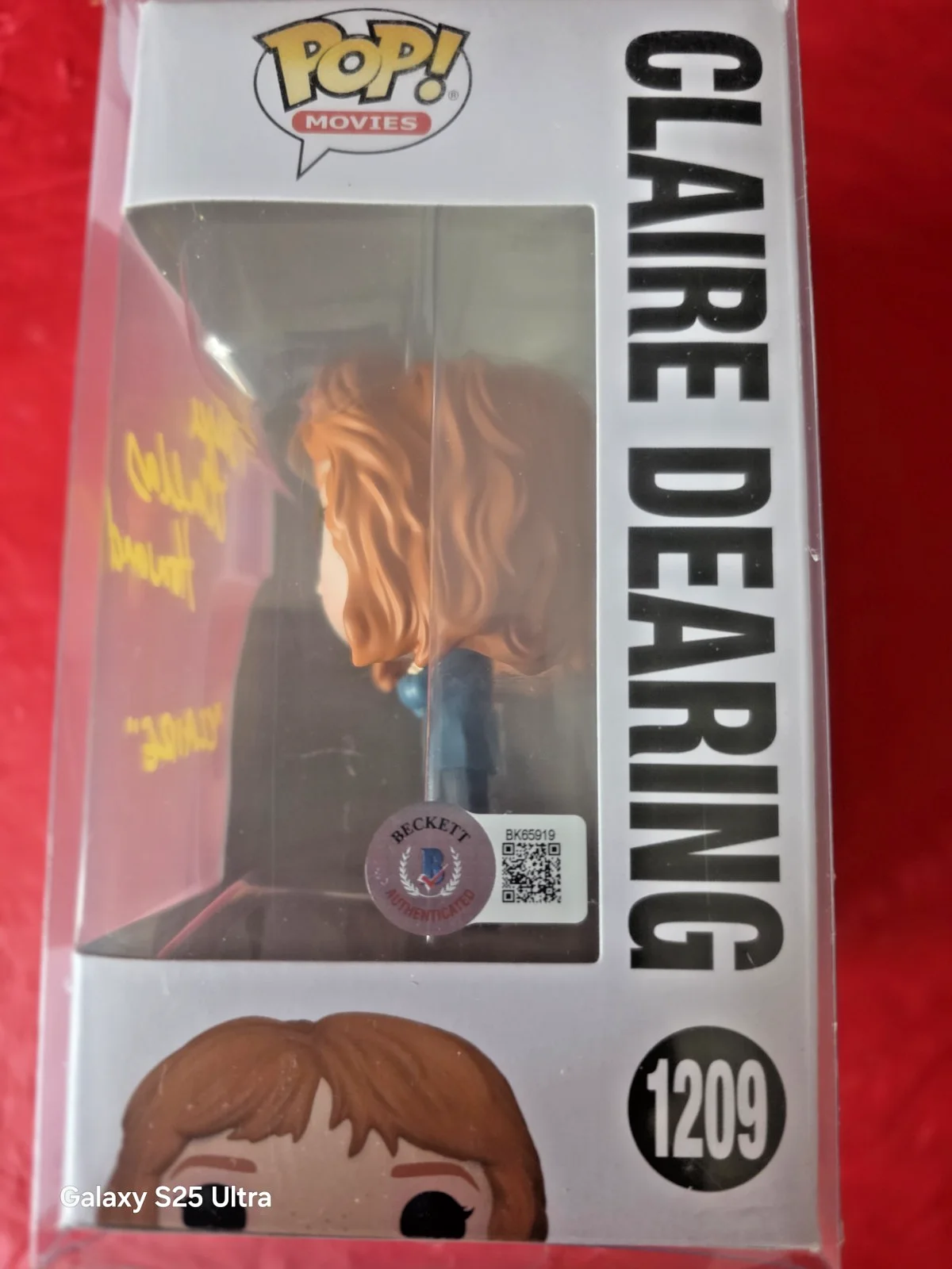 Bryce Dallas Howard Signed Claire Dearing Funko Jurassic World Autograph Beckett, image 2