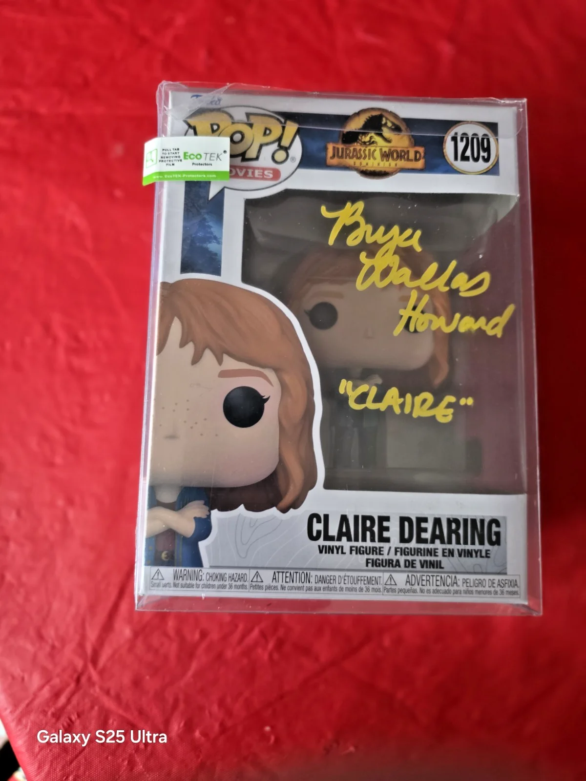 Bryce Dallas Howard Signed Claire Dearing Funko Jurassic World Autograph Beckett, image 3