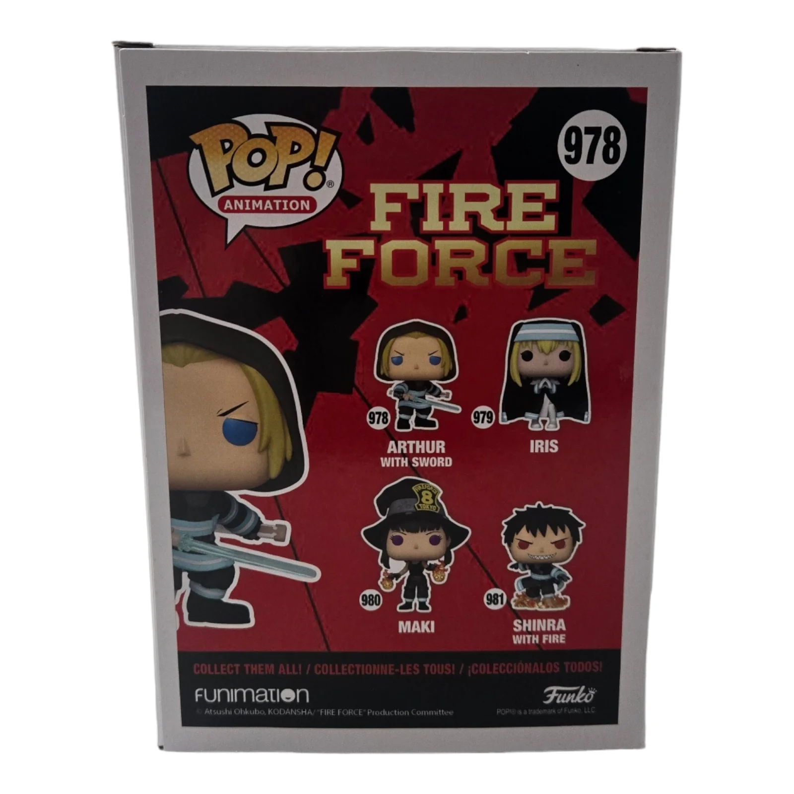 Eric Vale — Eric Vale Signed Funko Pop Arthur Fire Force Autograph Anime Manga JSA COA 615, image 3
