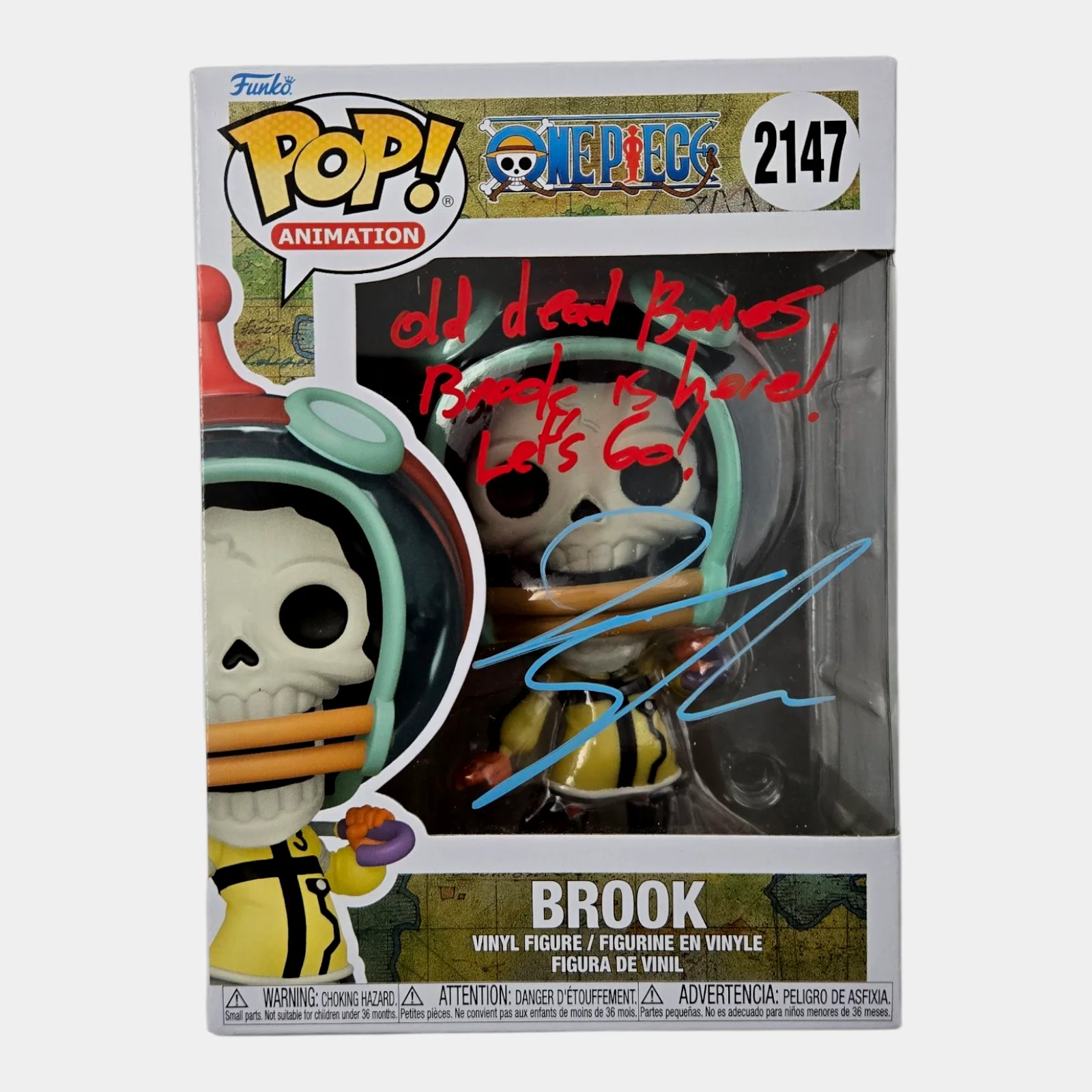 Ian Sinclair — Brook Egghead Signed Funko One Piece Pop Ian Sinclair Autograph JSA COA 263