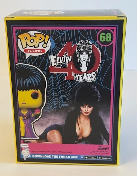 Elvira — Elvira Signed 40 Years Back Light Funko #68 Autographed OCCM COA, изображение 3