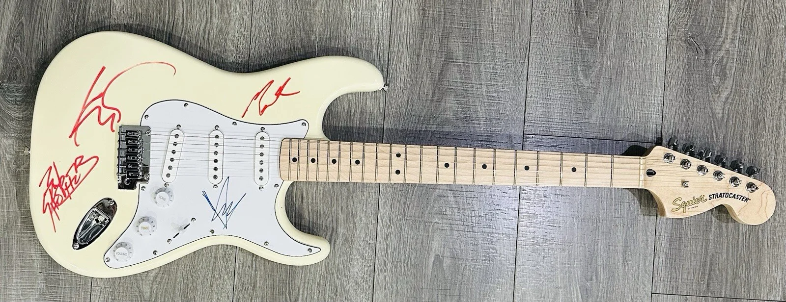 Soundgarden Signed Guitar Kim Thayil Shepherd Cameron Chris Cornell Signed Proof, изображение 2