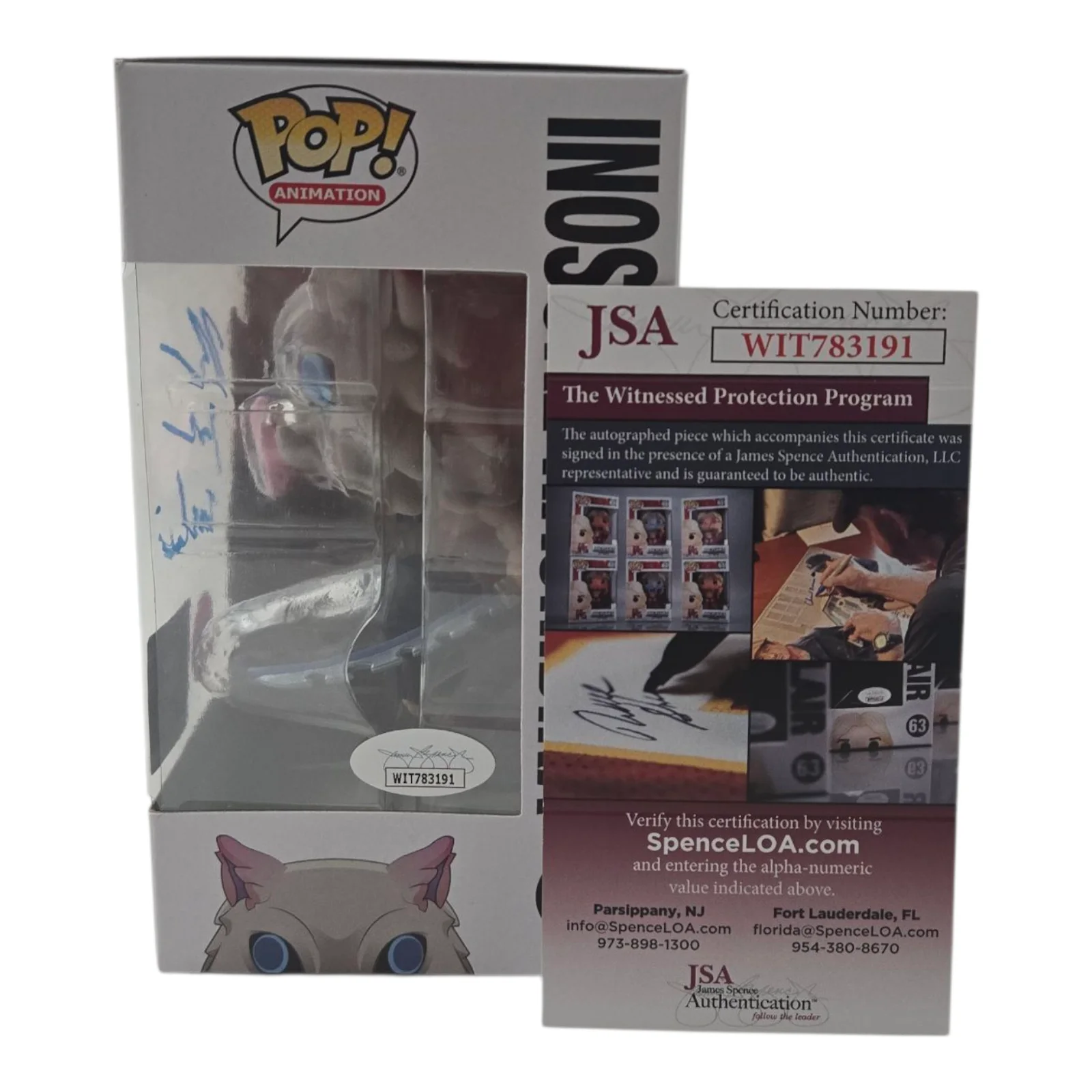 Bryce Papenbrook — Inosuke Signed Funko Pop Demon Slayer Bryce Papenbrook Autograph JSA COA Chalice, image 2