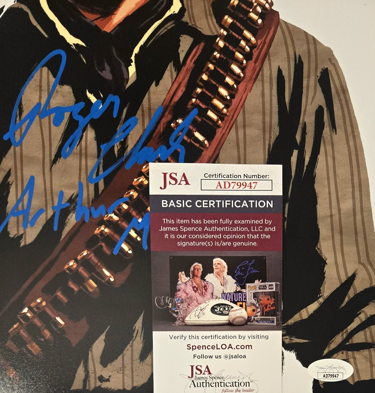 Roger Clark — Arthur Morgan Signed Photo Red Dead Redemption Roger Clark Autograph JSA COA 7, image 2