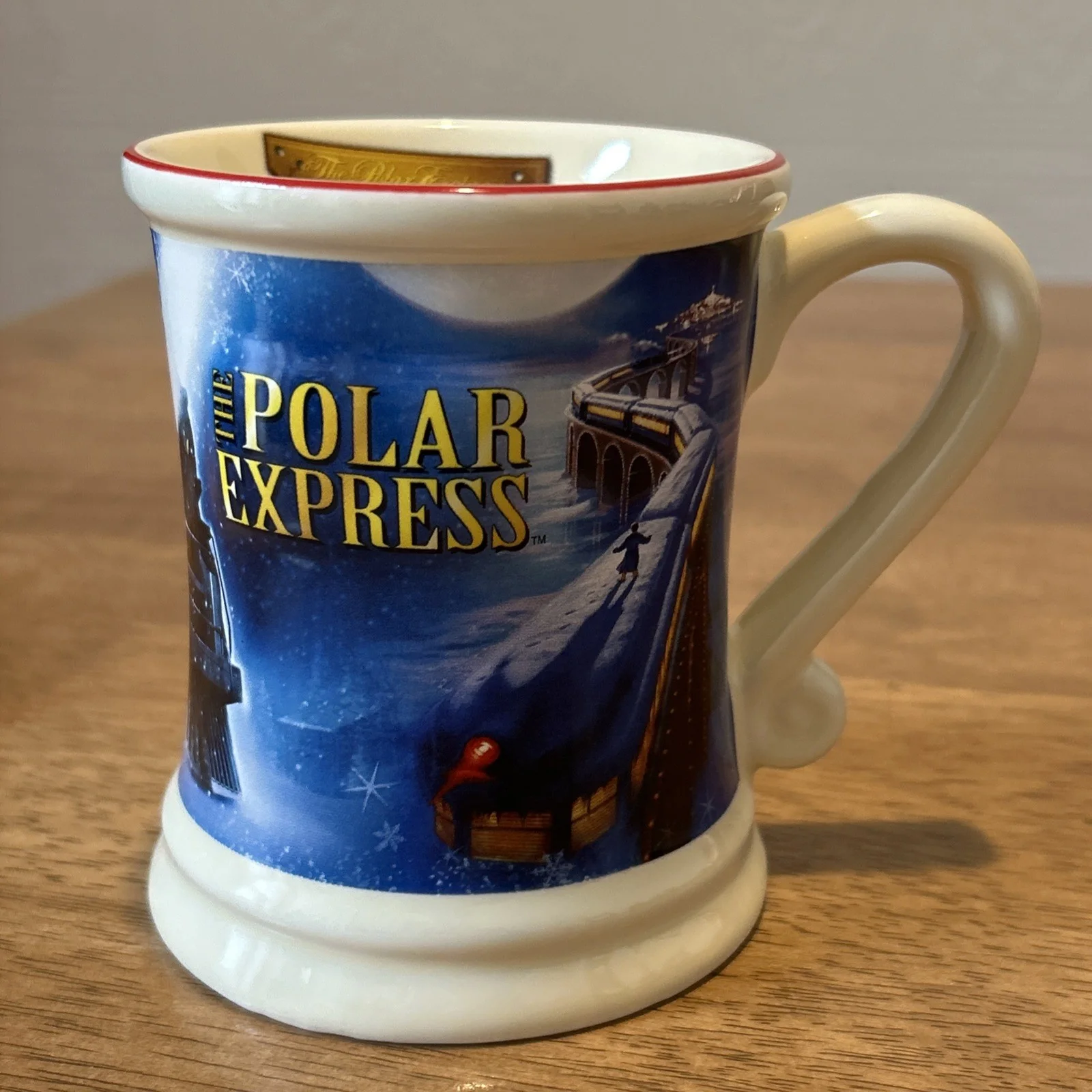 The Polar Express 3D Official Warner Brothers Hot Chocolate Christmas Mug VGC, image 2