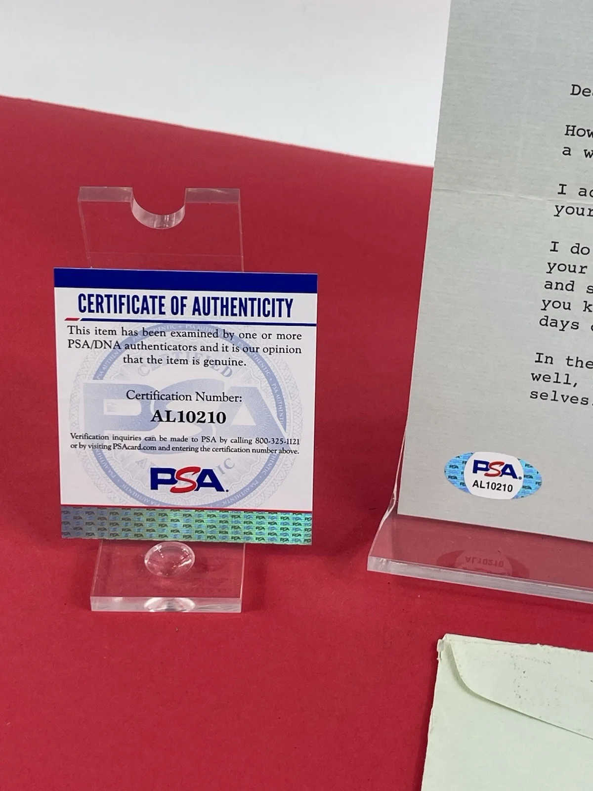 Joan Crawford — Joan Crawford Hand Signed Letter 1972 PSA Actress Academy Award Winner, изображение 3