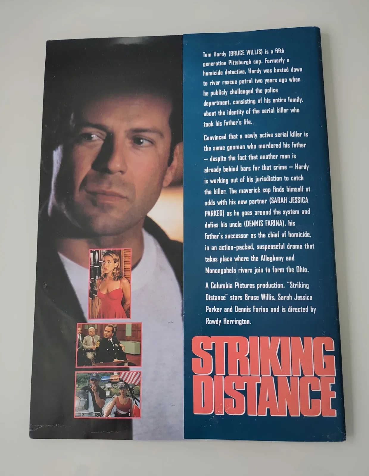 Striking Distance (1993) - Rare Original UK Press Kit Bruce Willis Action Movie, изображение 5