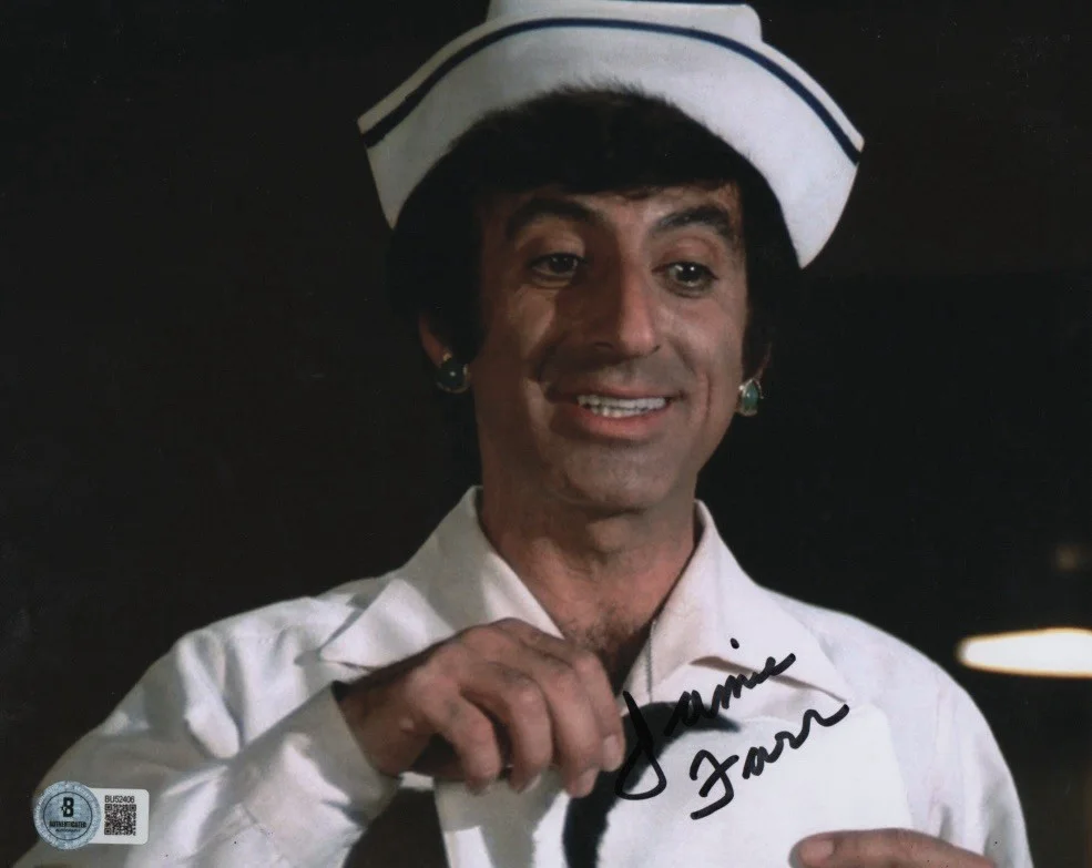 Jamie Farr — JAMIE FARR RARE SIGNED AUTOGRAPHED M.A.S.H 8x10 PHOTO COA BECKETT BAS KLINGER