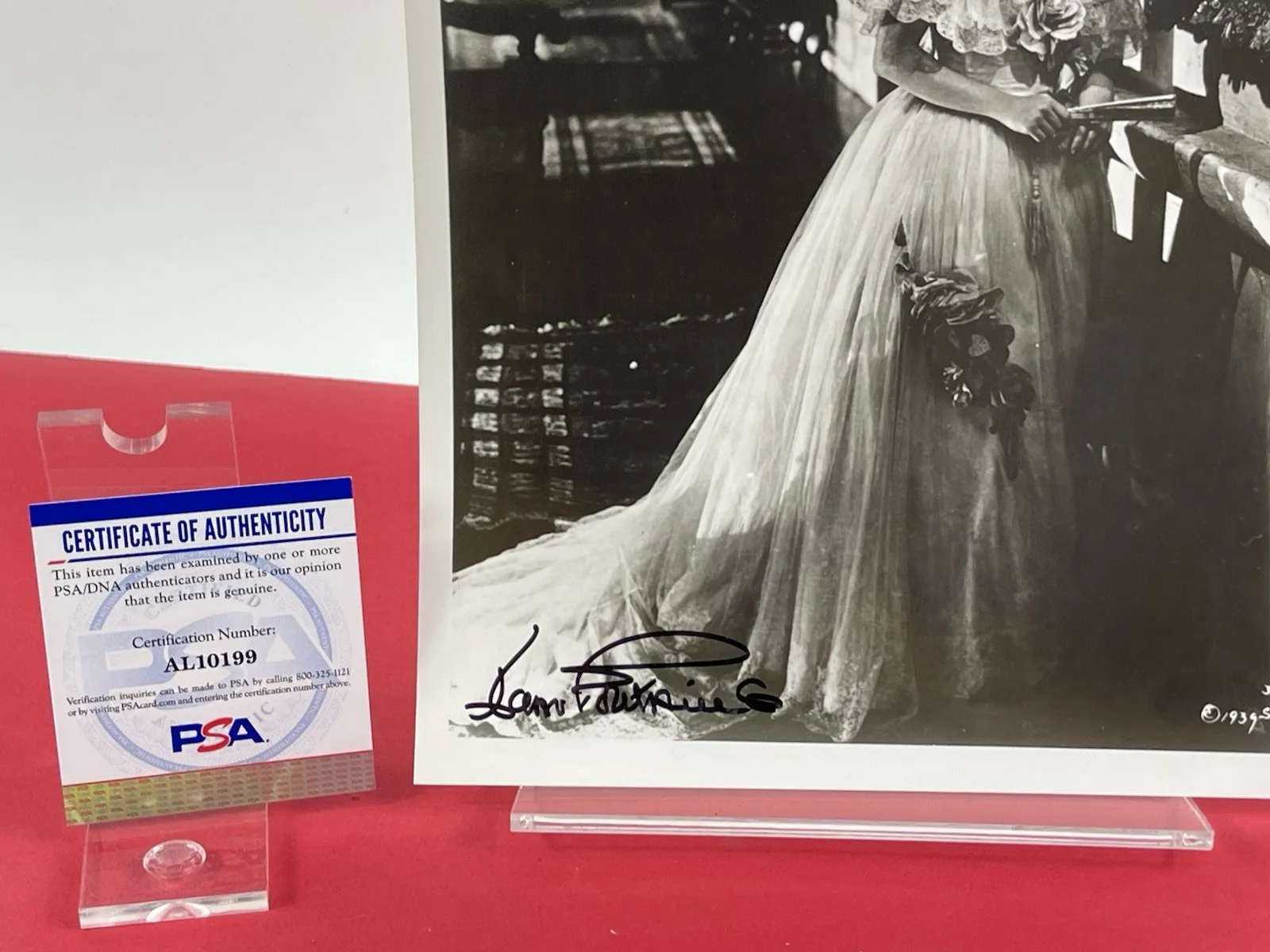 Joan Fontaine (RIP) PSA COA Certified Authentic Hand Signed 8x10, image 5