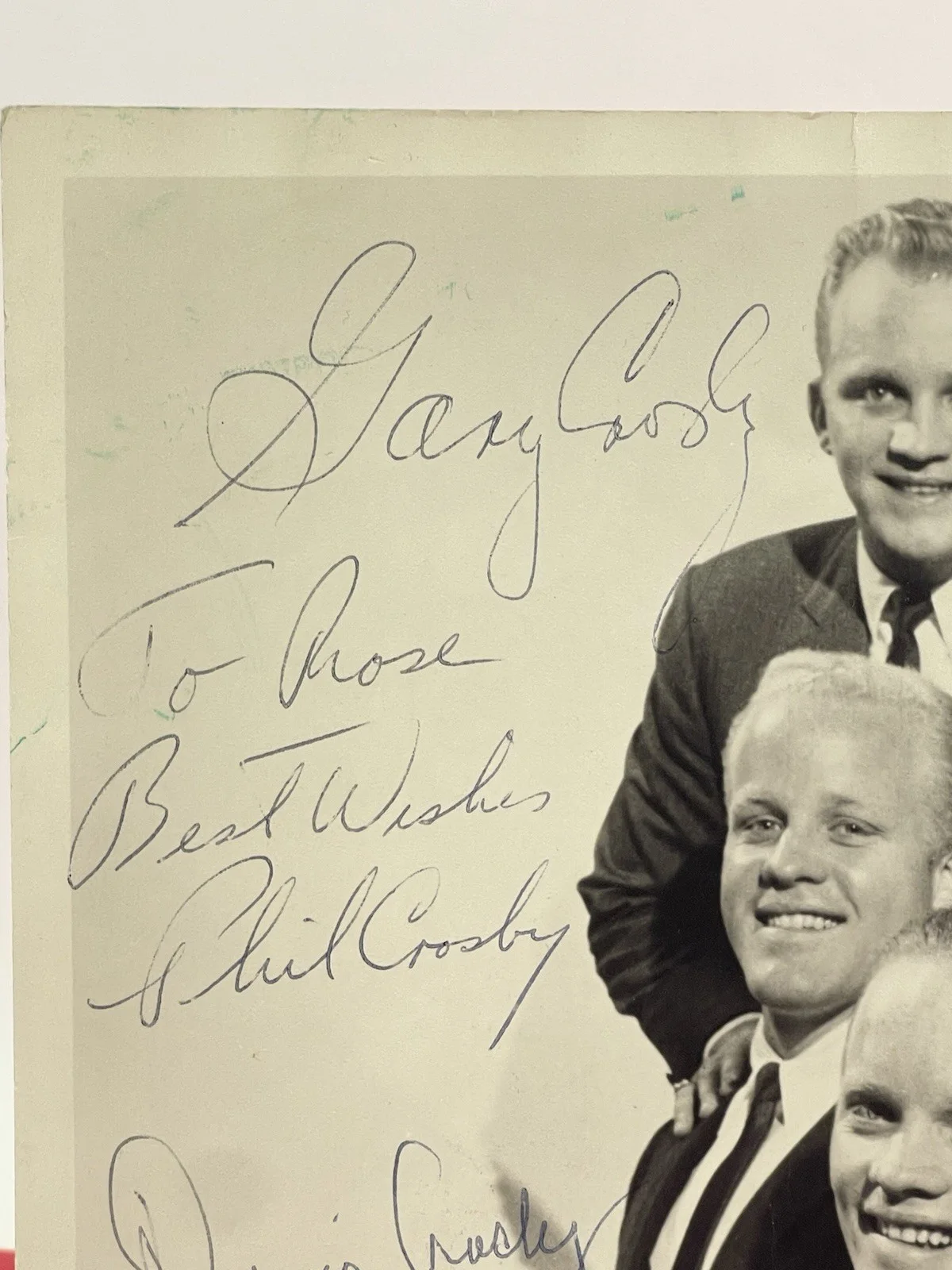 The Crosby Brothers PSA COA Certified Authentic Hand Signed By all Four 8x10, изображение 3