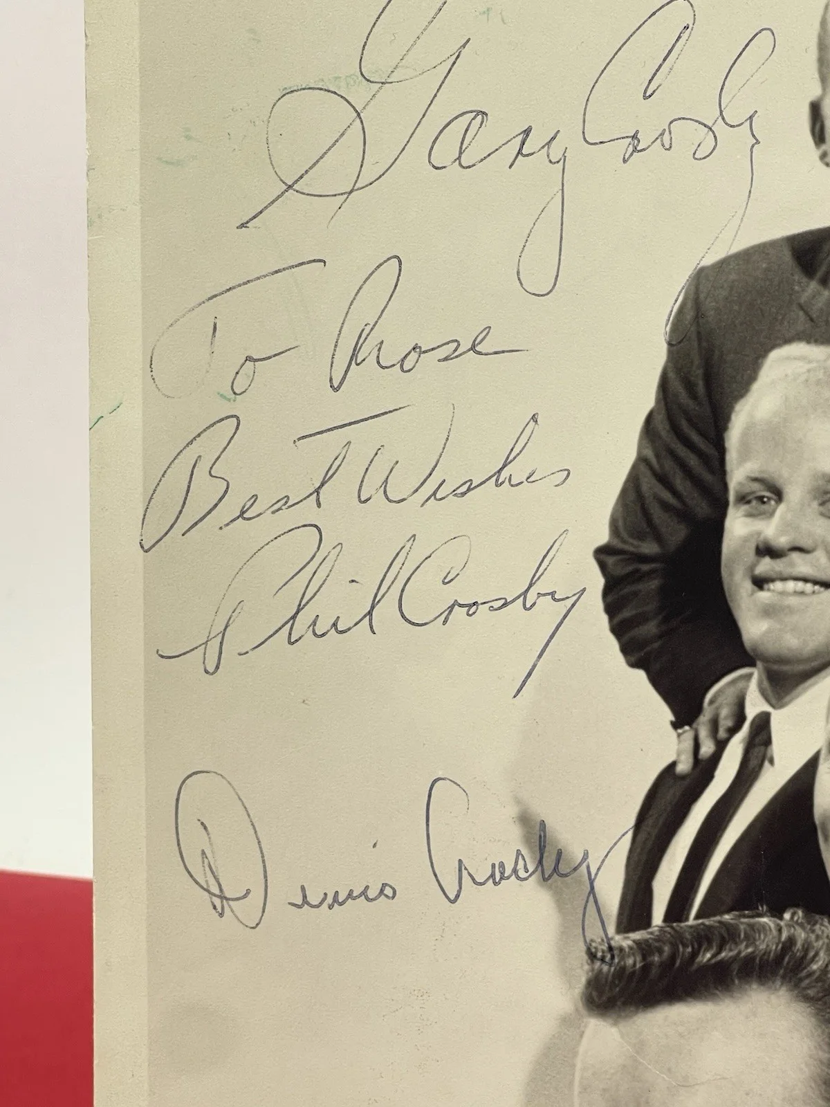 The Crosby Brothers PSA COA Certified Authentic Hand Signed By all Four 8x10, изображение 4