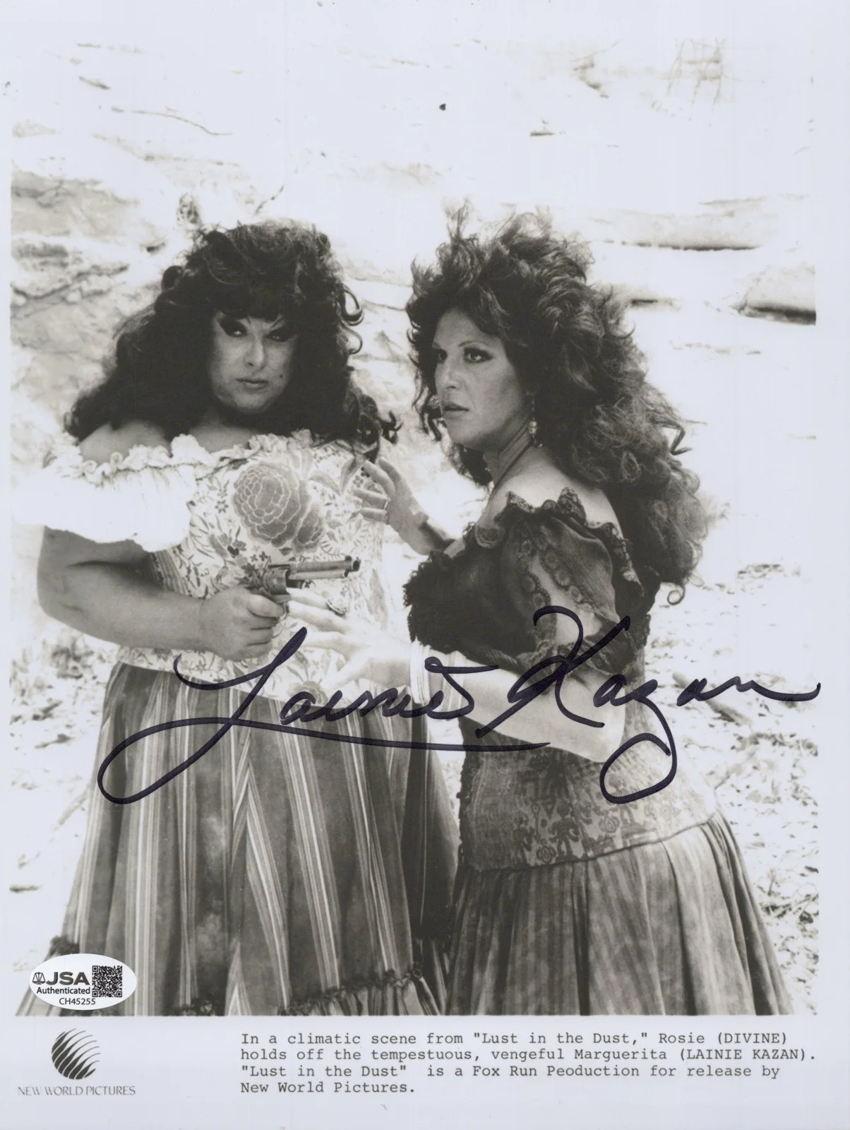 Lainie Kazan — LAINIE KAZAN Signed 8x10 PHOTO LUST IN THE DUST Autograph MARGUERITA JSA COA
