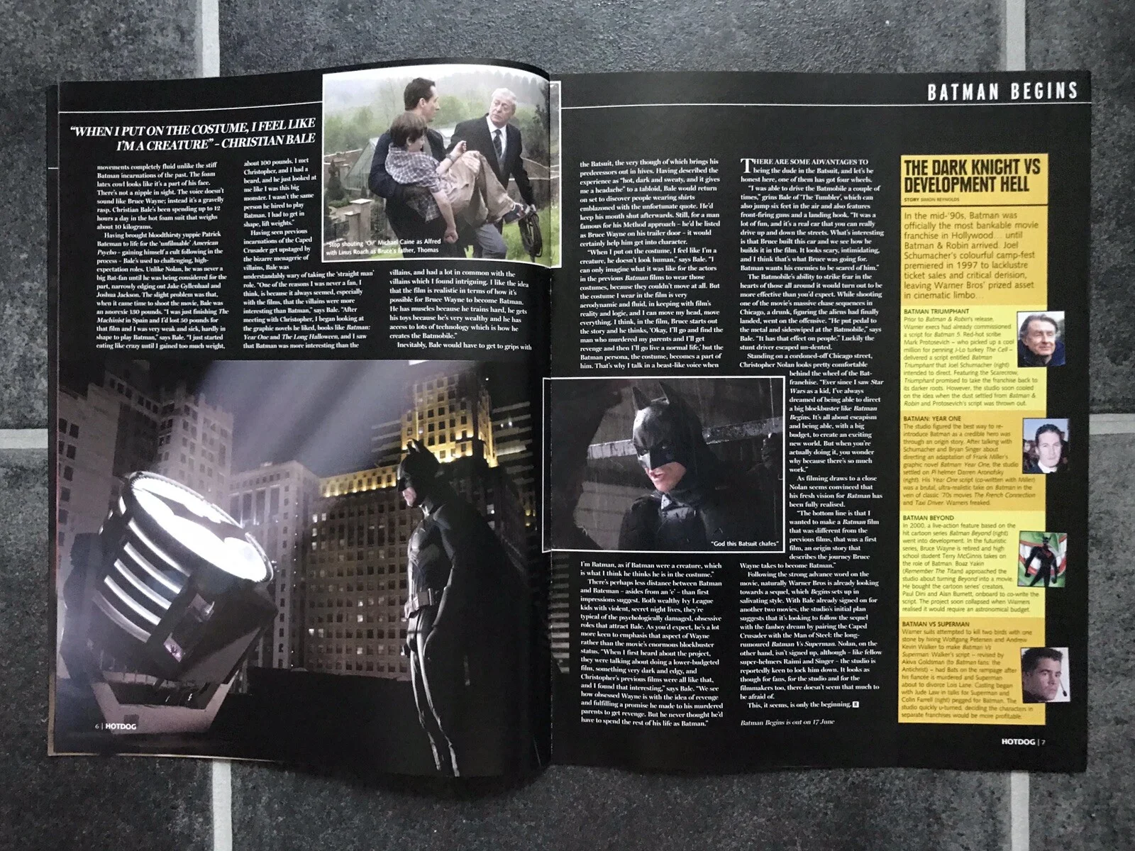 BATMAN RETURNS THE DARK KNIGHT Movie Film Magazine MICHAEL KEATON CHRISTIAN BALE, изображение 4