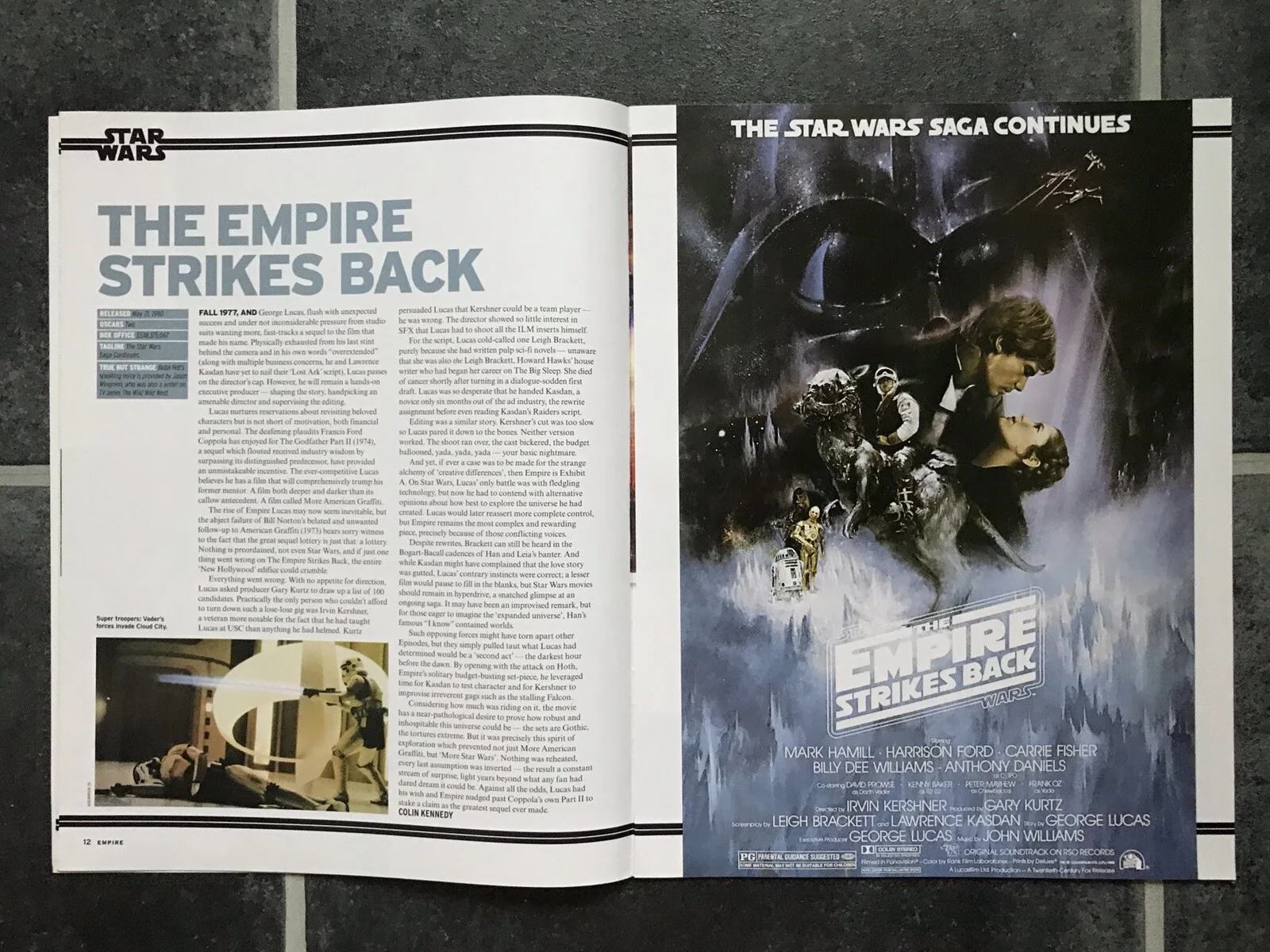 STAR WARS EMPIRE STRIKES BACK Movie Mag HARRISON FORD CARRIE FISHER MARK HAMILL, изображение 2