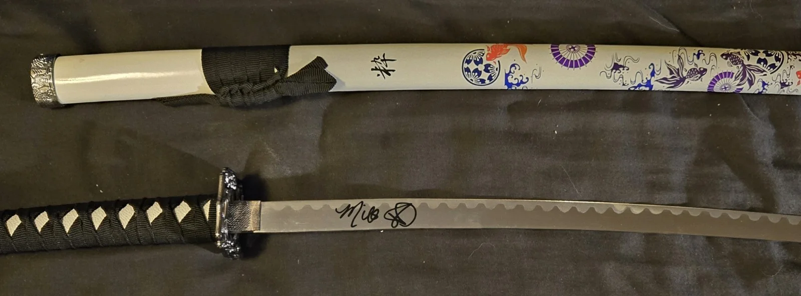 Milla Jovovich Signed Katana Sword Celebrity Authentics Certified Autograph, image 2