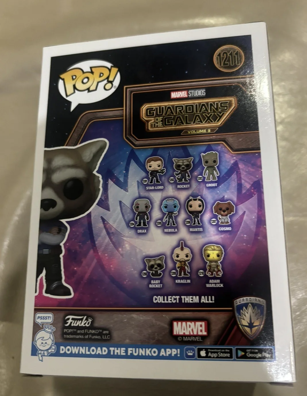 Bradley Cooper — Rocket Raccoon Funko Pop signed by Bradley Cooper Guardians of the Galaxy Vol 3, изображение 5