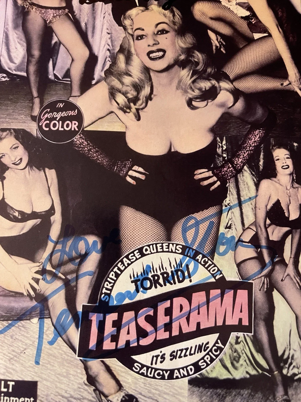 Tempest Storm — QUEEN OF BURLESQUE: HAND SIGNED TEMPEST STORM AUTOGRAPHED SIGNED 8X10 Magazine P, изображение 4