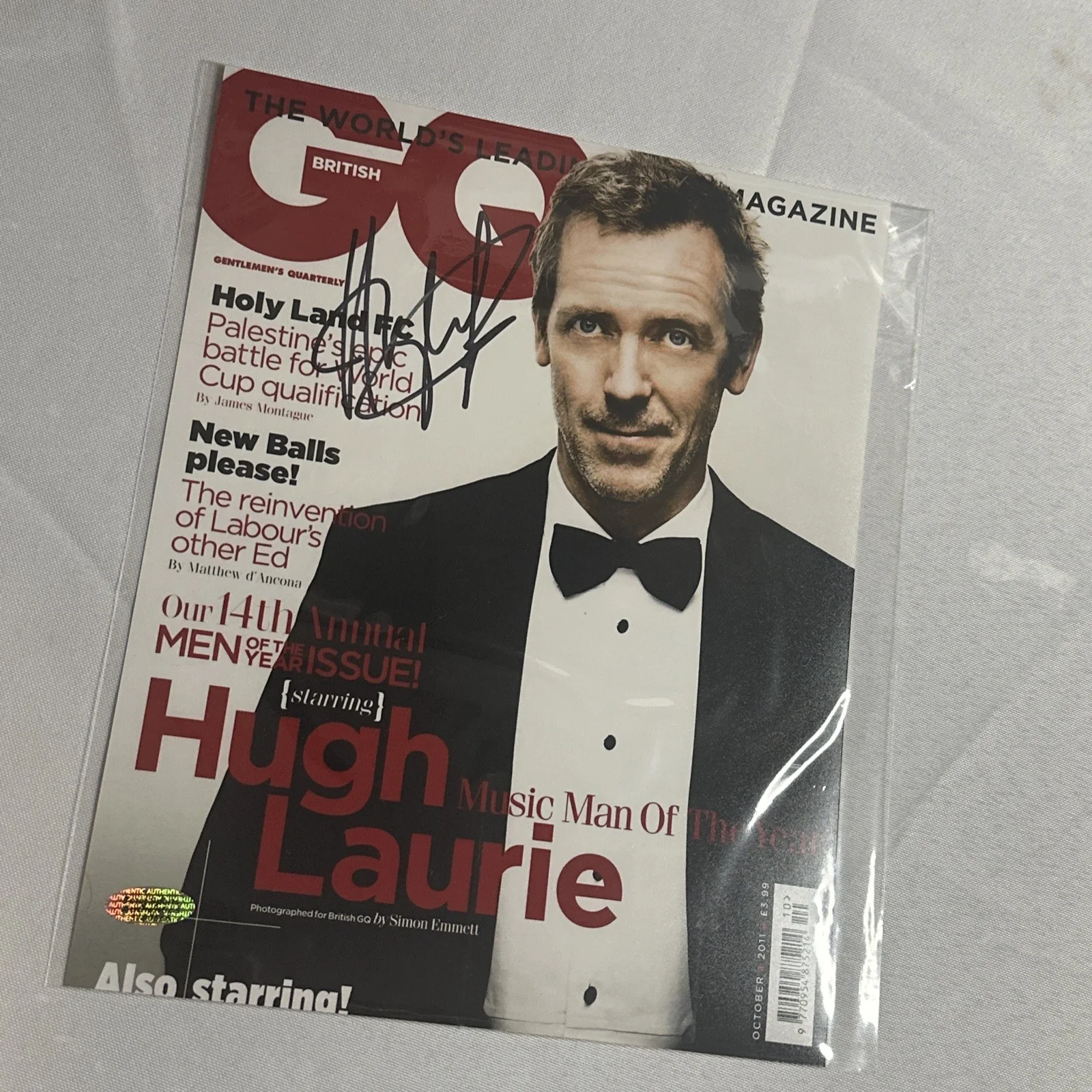 Hugh Laurie - Signed Auto - 8x10 Photo - With COA - “Music Man Of The Year”, изображение 4