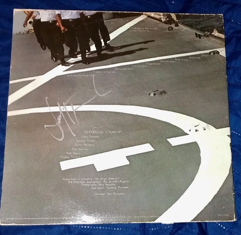 Mickey Thomas Signed LP Jefferson Starship Freedom At Point Zero, image 4