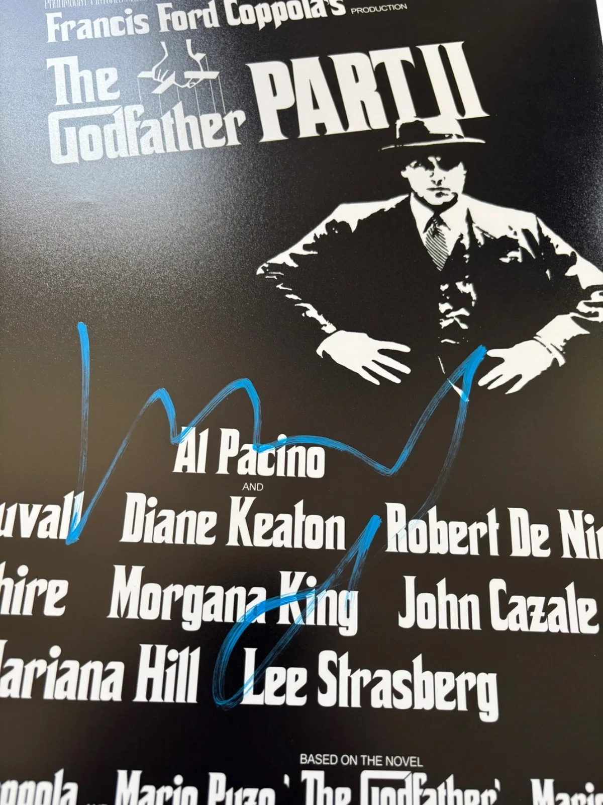 ROBERT DE NIRO SIGNED GODFATHER PART 2 II 12X18 MOVIE POSTER PHOTO CASINO BAS, изображение 2