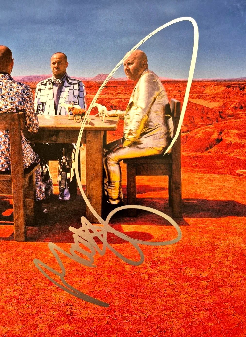MATTHEW BELLAMY MUSE SIGNED AUTOGRAPHED BLACK HOLES ALBUM VINYL RARE PSA COA, изображение 3
