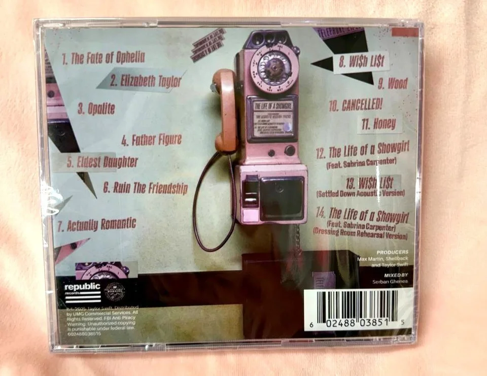 Taylor Swift The Life Of A Showgirl CD [SEALED] New 2025, изображение 2