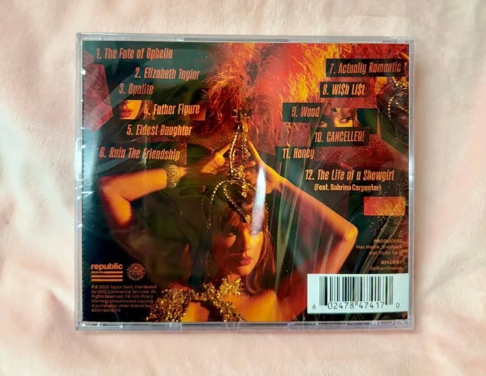 Taylor Swift The Life Of A Showgirl Signed CD [SEALED] - Includes Signed Photo 2, изображение 2