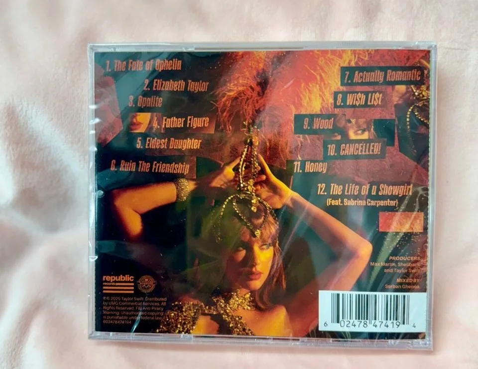 Taylor Swift The Life Of A Showgirl Signed CD [SEALED] Includes SIGNED Photo #4., изображение 2
