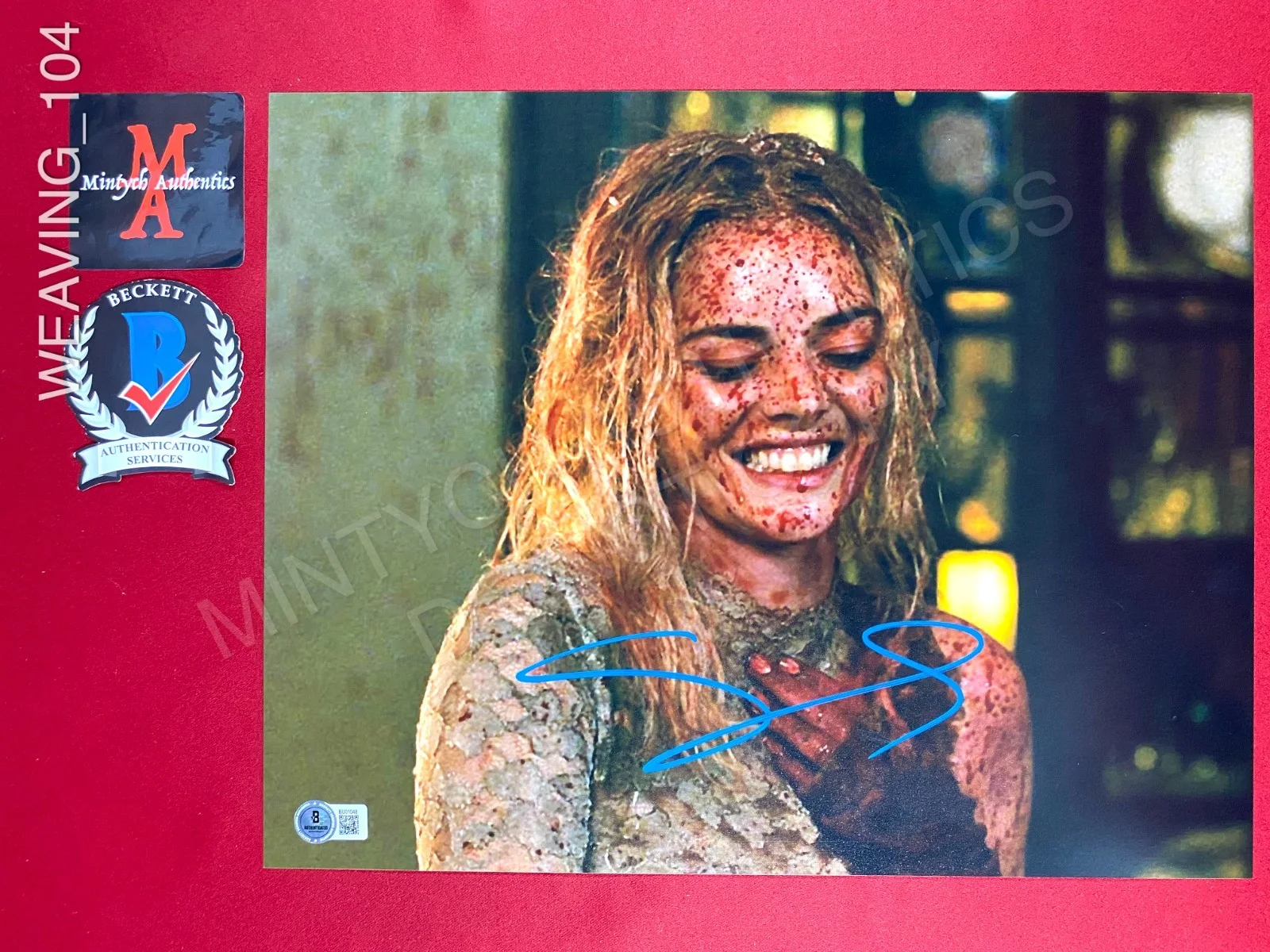 Samara Weaving — Samara Weaving autographed signed Ready or Not 11x14 photo Beckett COA