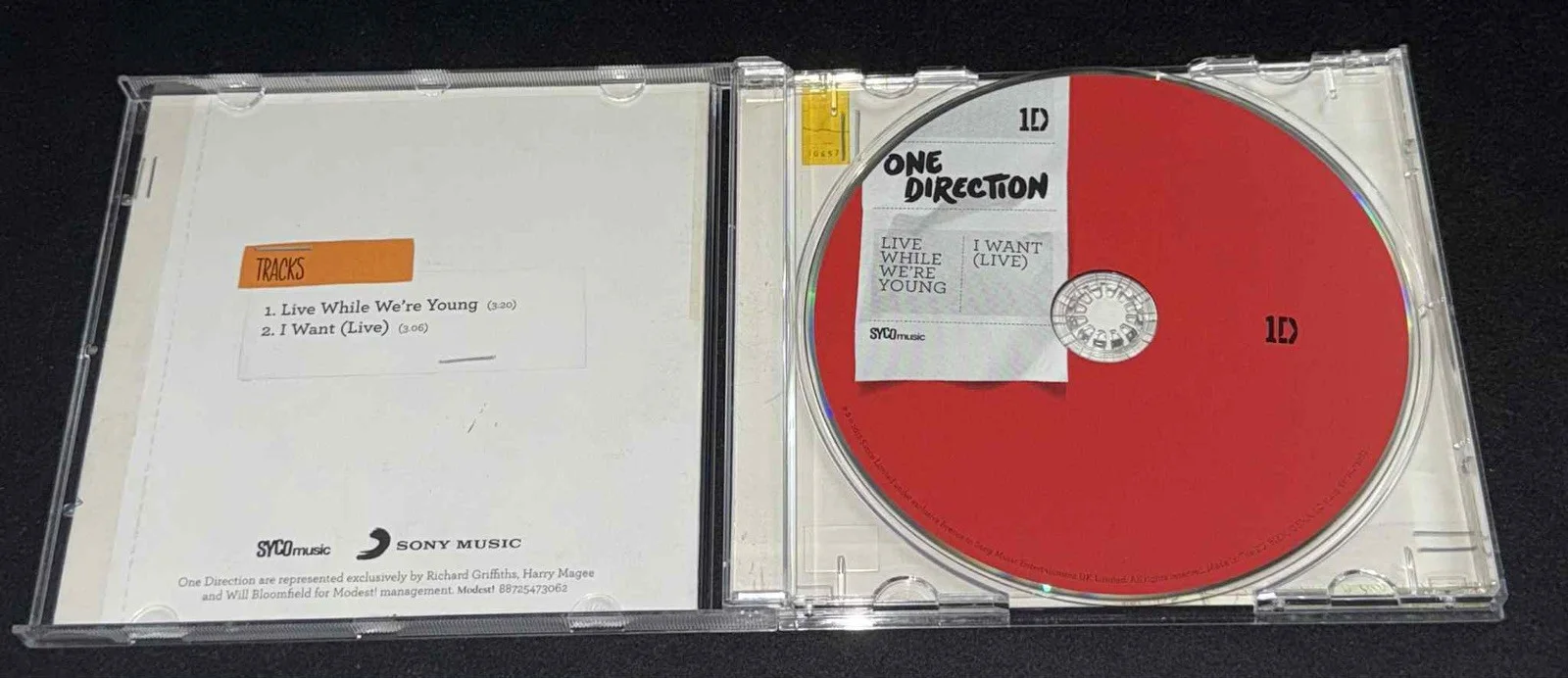 One Direction Signed Live While We're Young CD Booklet JSA LOA Autograph, image 3